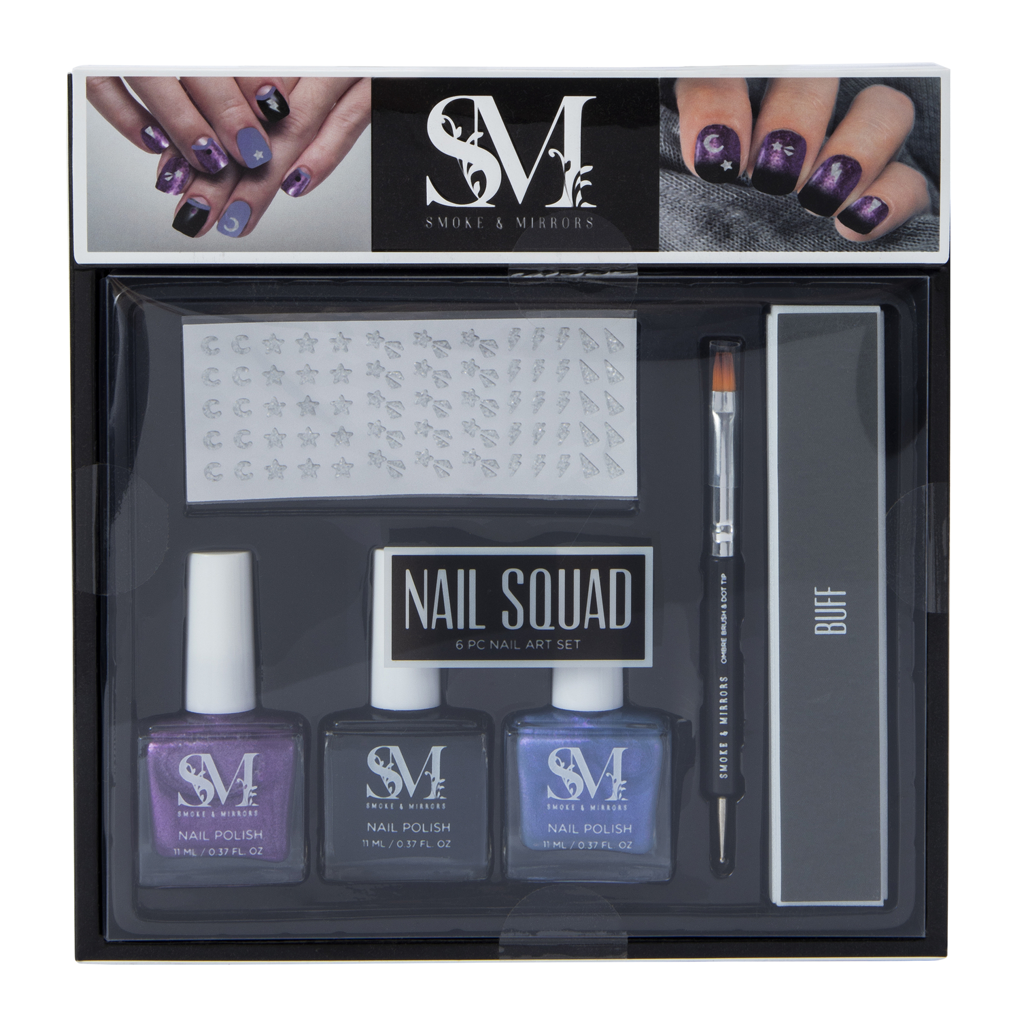 Smoke & Mirrors Nail Art 6-Piece Set