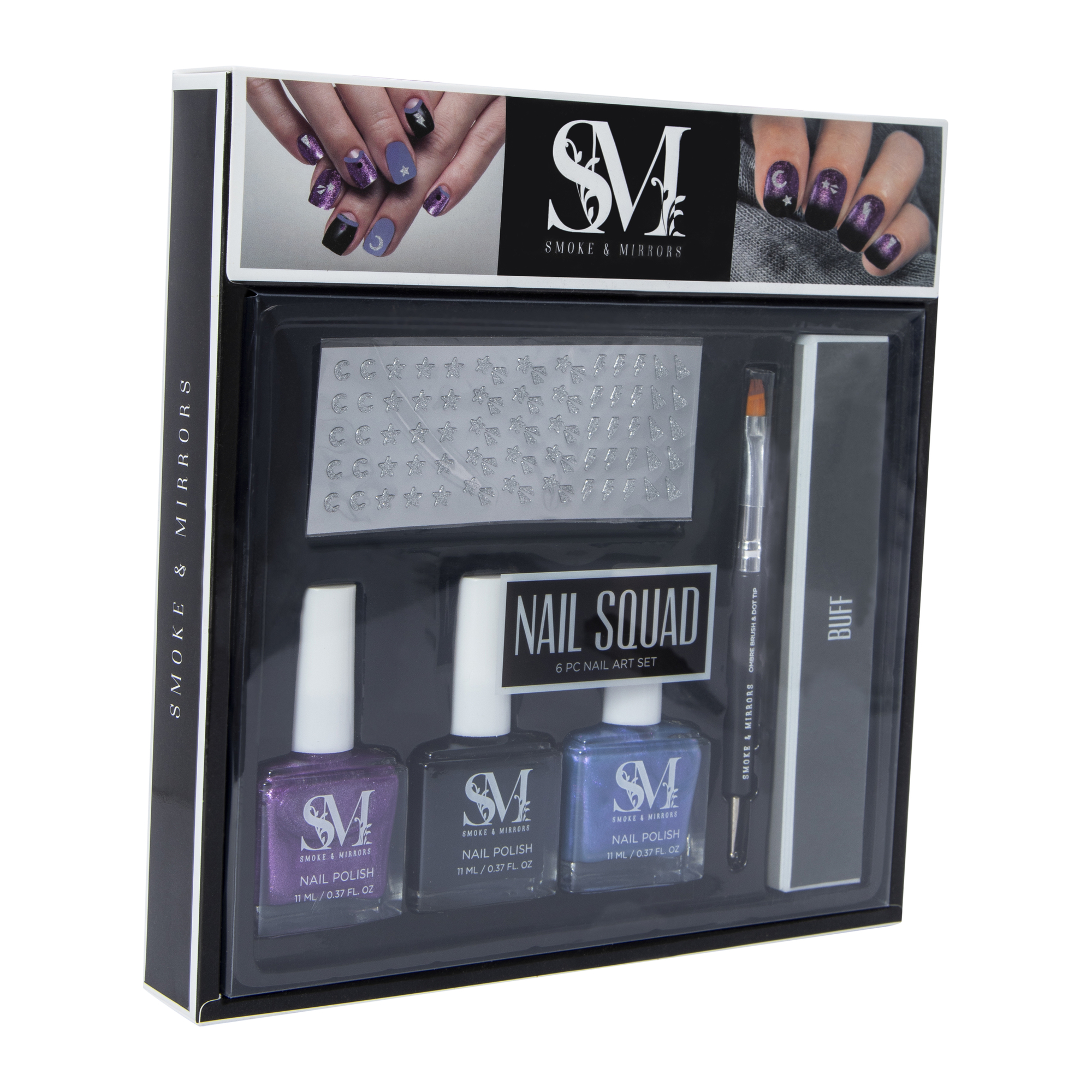 Smoke & Mirrors Nail Art 6-Piece Set