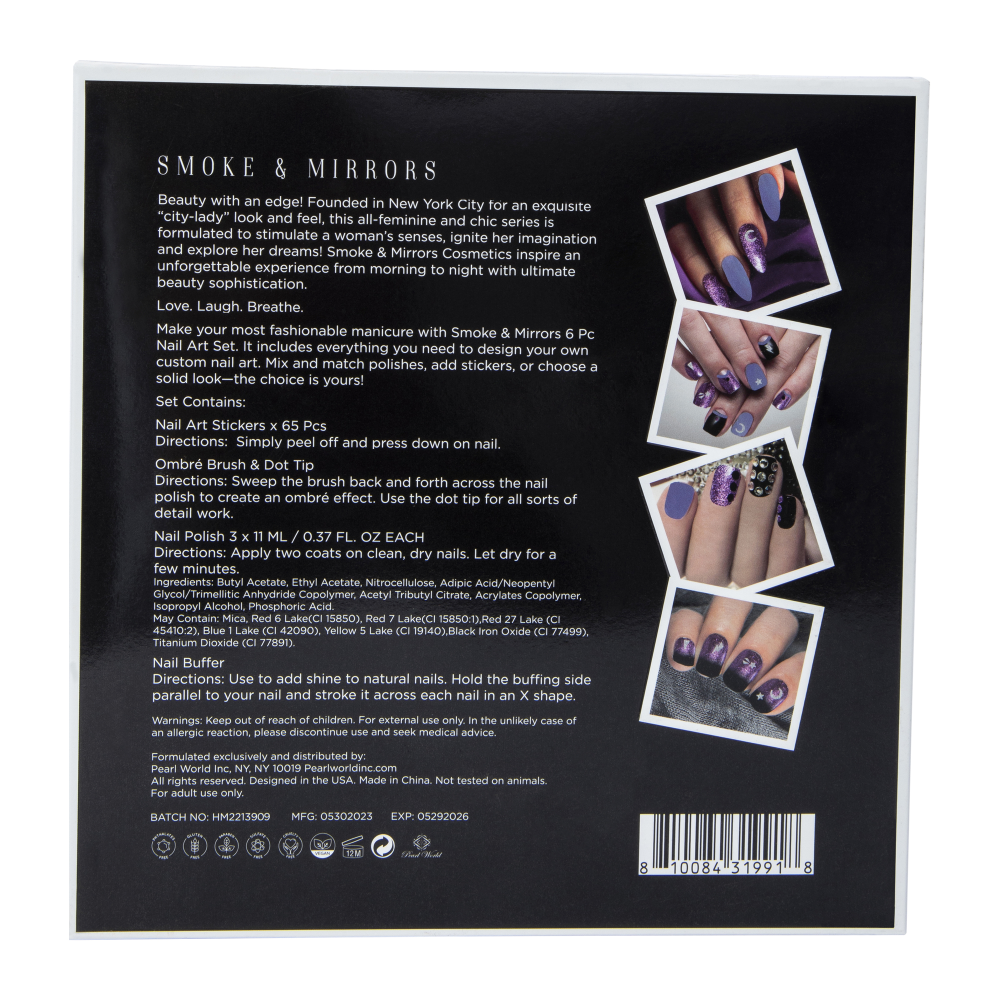 Smoke & Mirrors Nail Art 6-Piece Set