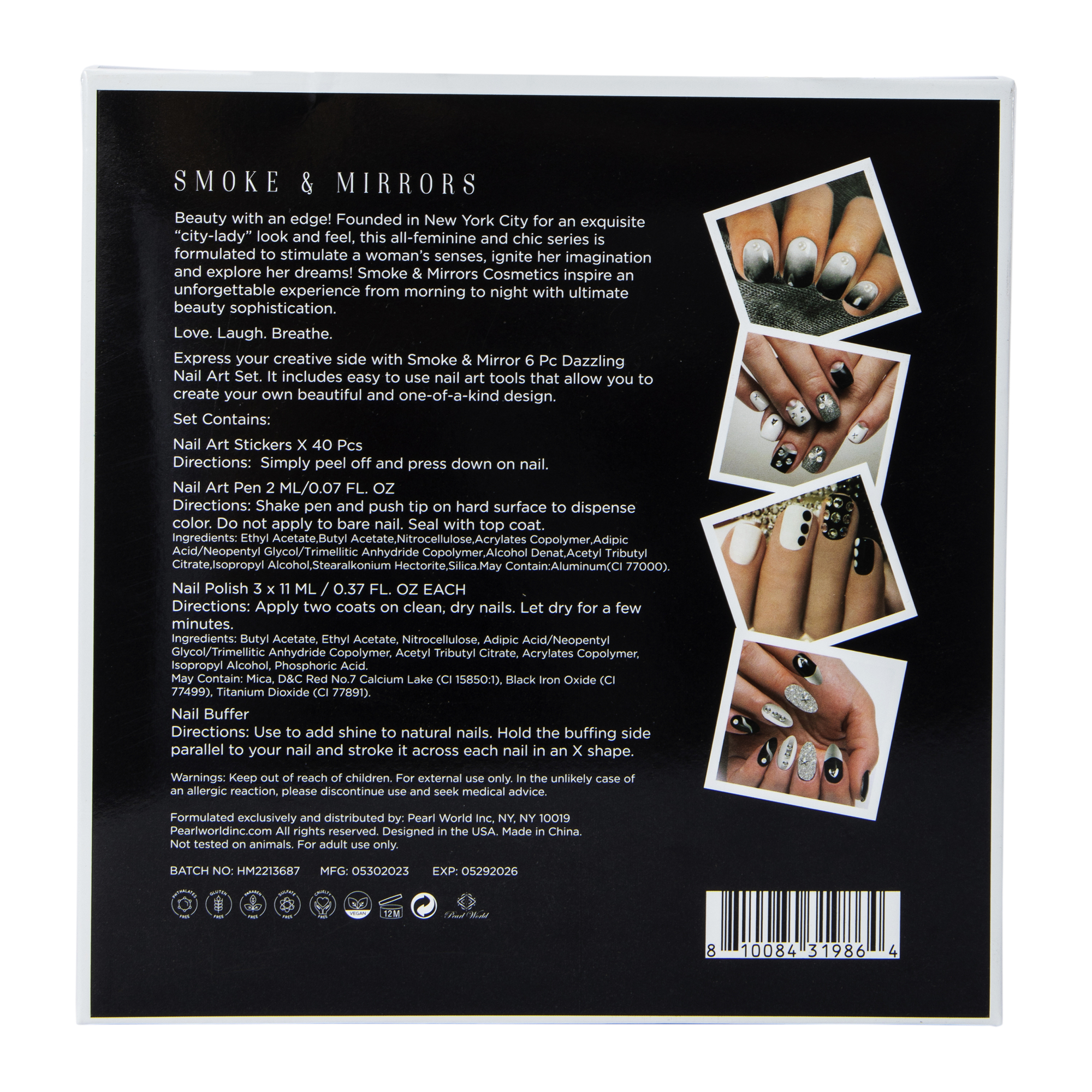 Smoke & Mirrors Nail Art 6-Piece Set - Nail Play