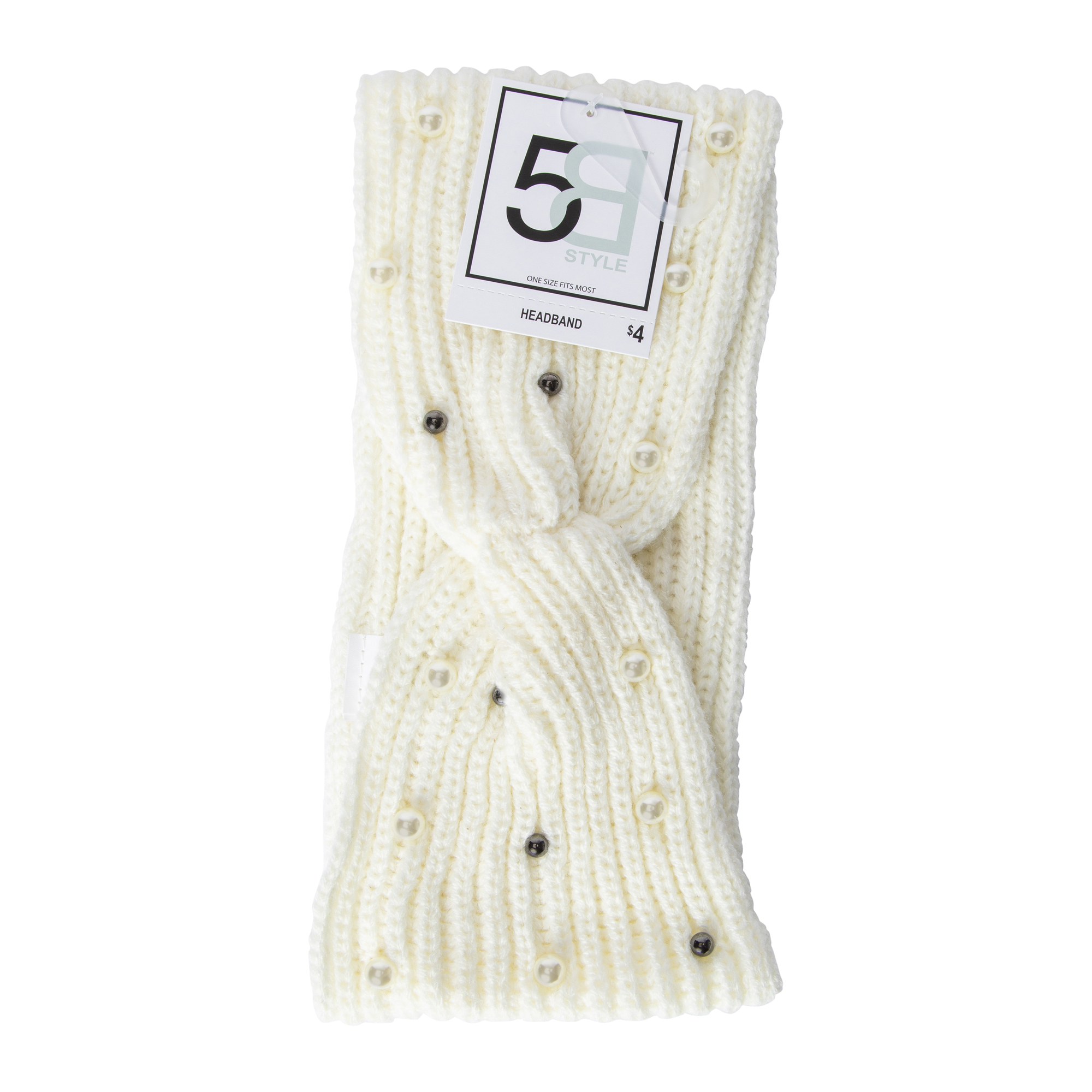 Pearl Knit Ear Warmer Headband