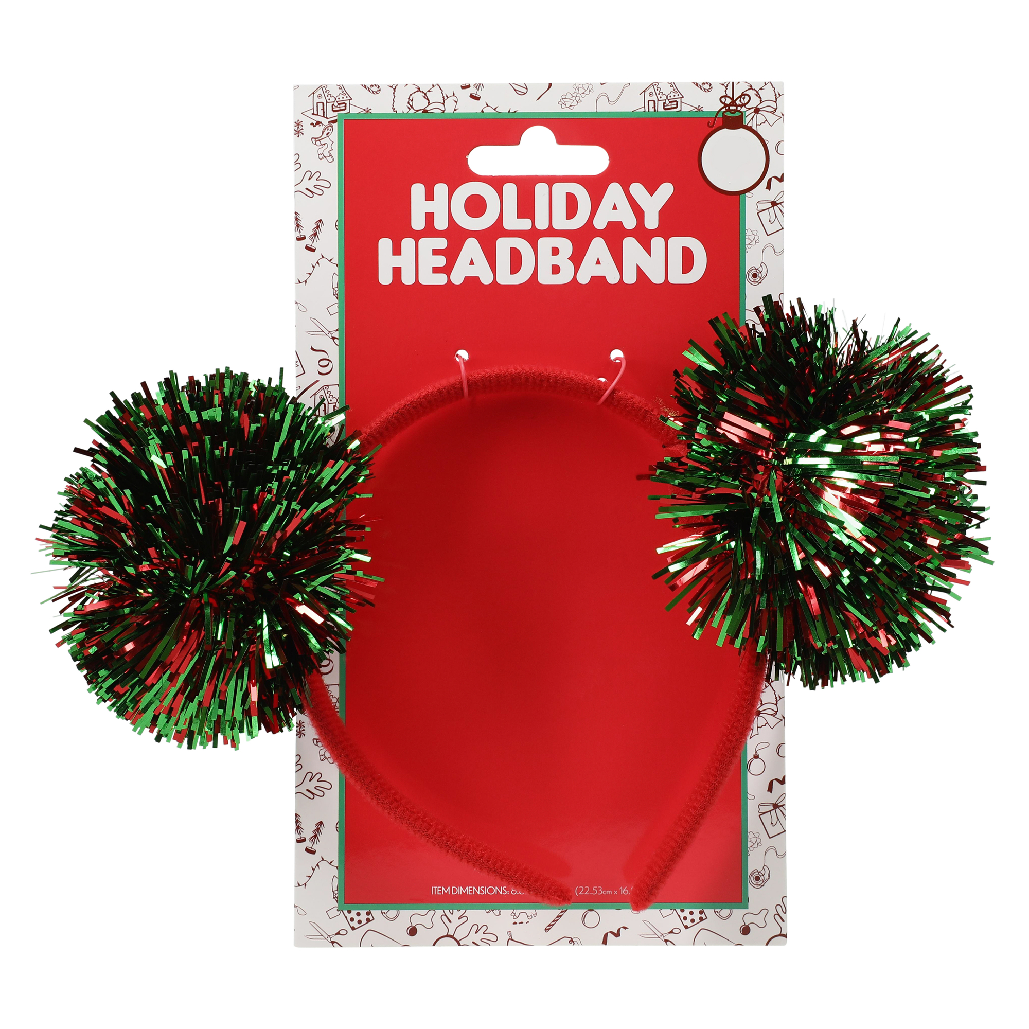 Pom Pom Holiday Headband