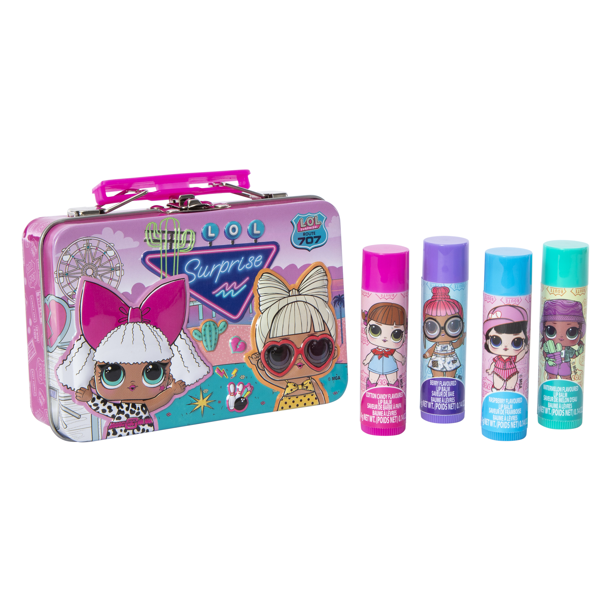 L.O.L. Surprise!™ Plant-Based Flavored Lip Balms & Storage Tin Set
