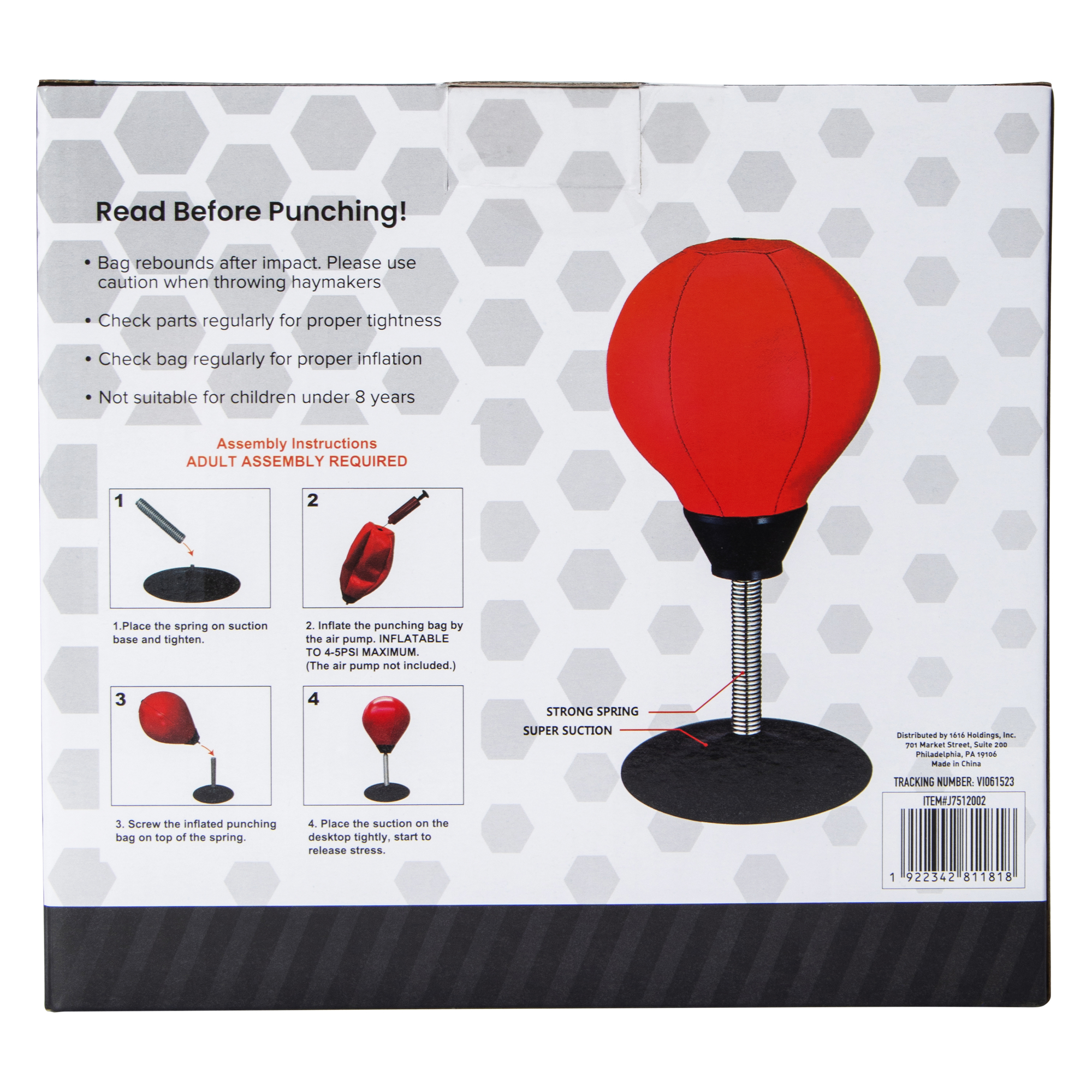 Desktop Punching Bag 8.97in x 13.78in
