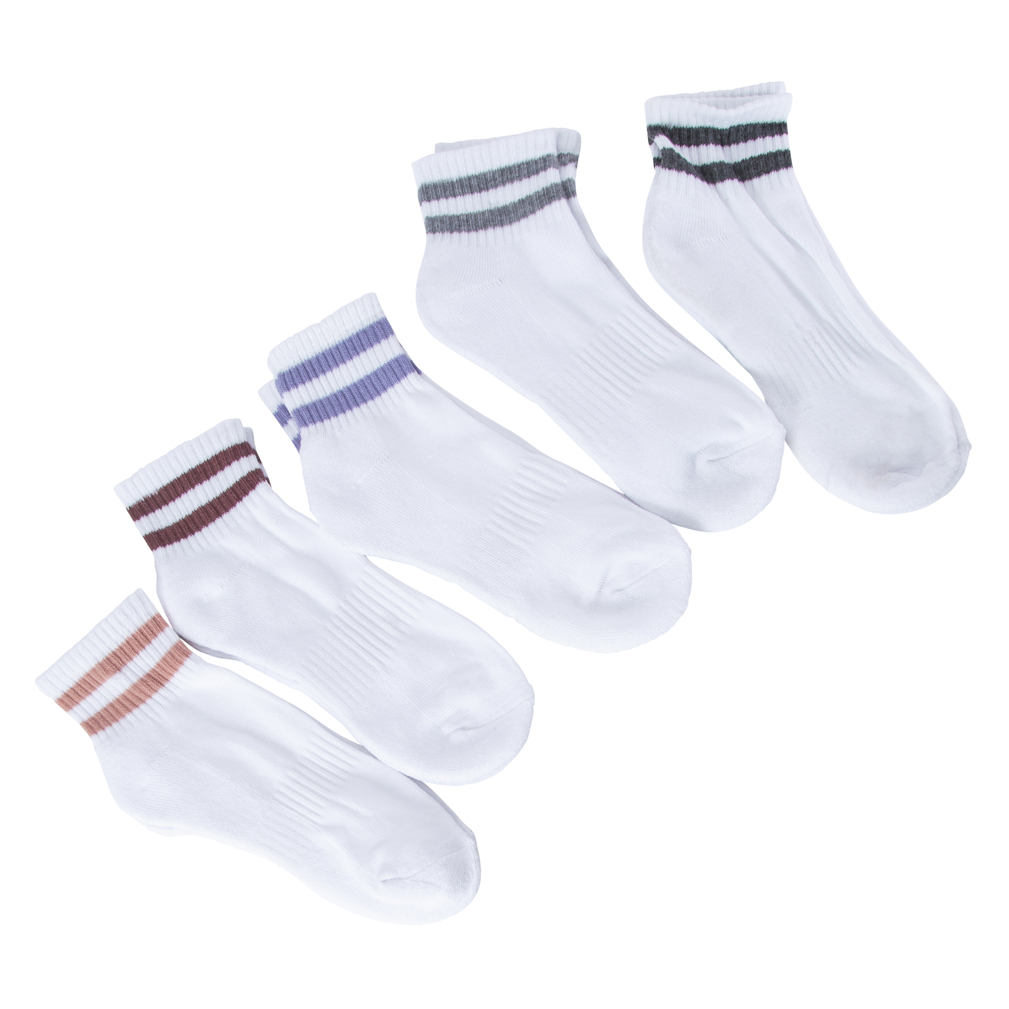 Series-8 Fitness™ Ladies Performance Quarter Crew Socks 5-Pack