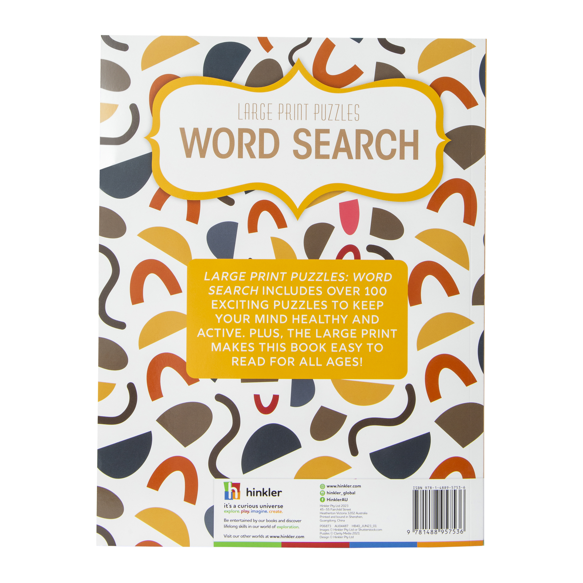 Large Print Puzzles Book With 100+ Word Search Puzzles