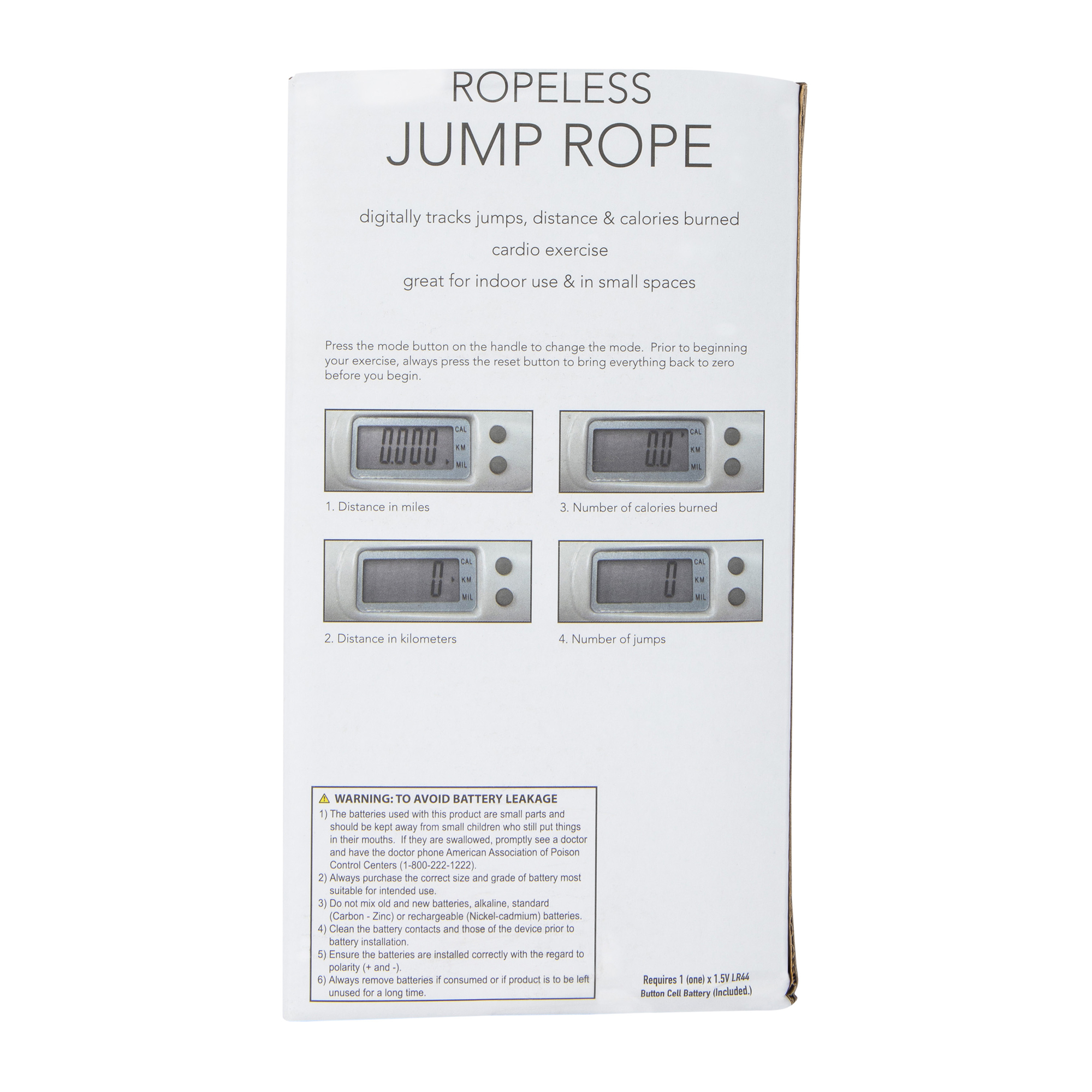 Ropeless Jump Rope With Digital Tracker
