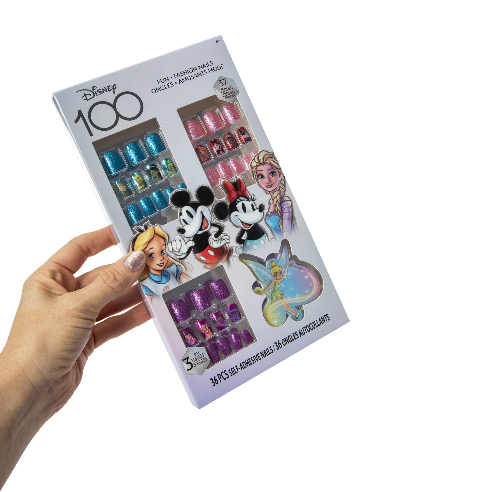 Disney 100 Kid's Press-On Nails 36-Piece