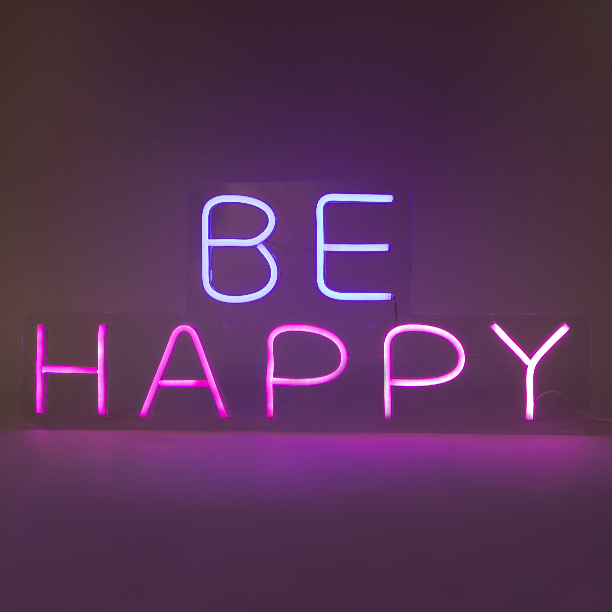 Be Happy' LED Neon Light 27.6in