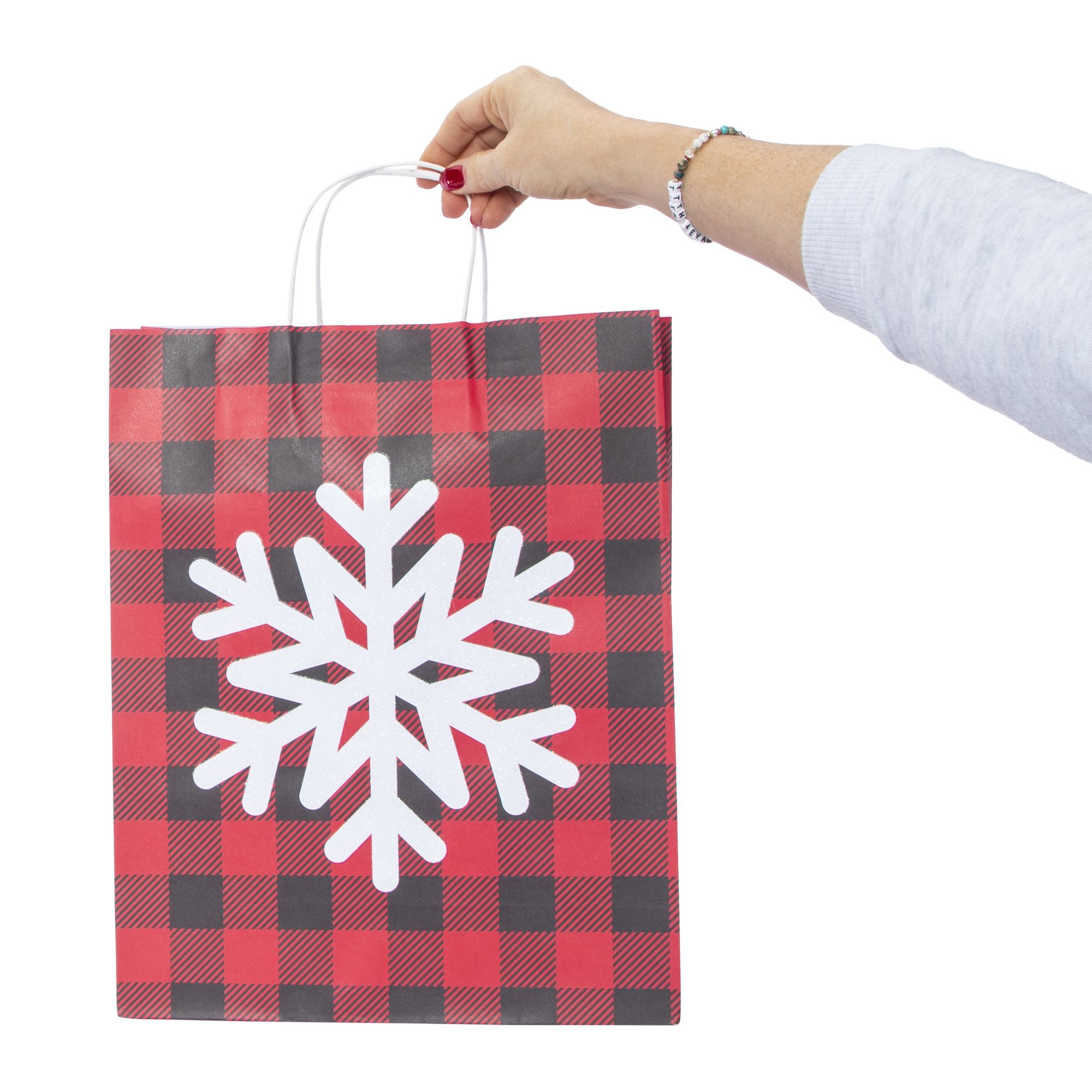 3-Pack Xl Holiday Kraft Gift Bags 12in x 15in