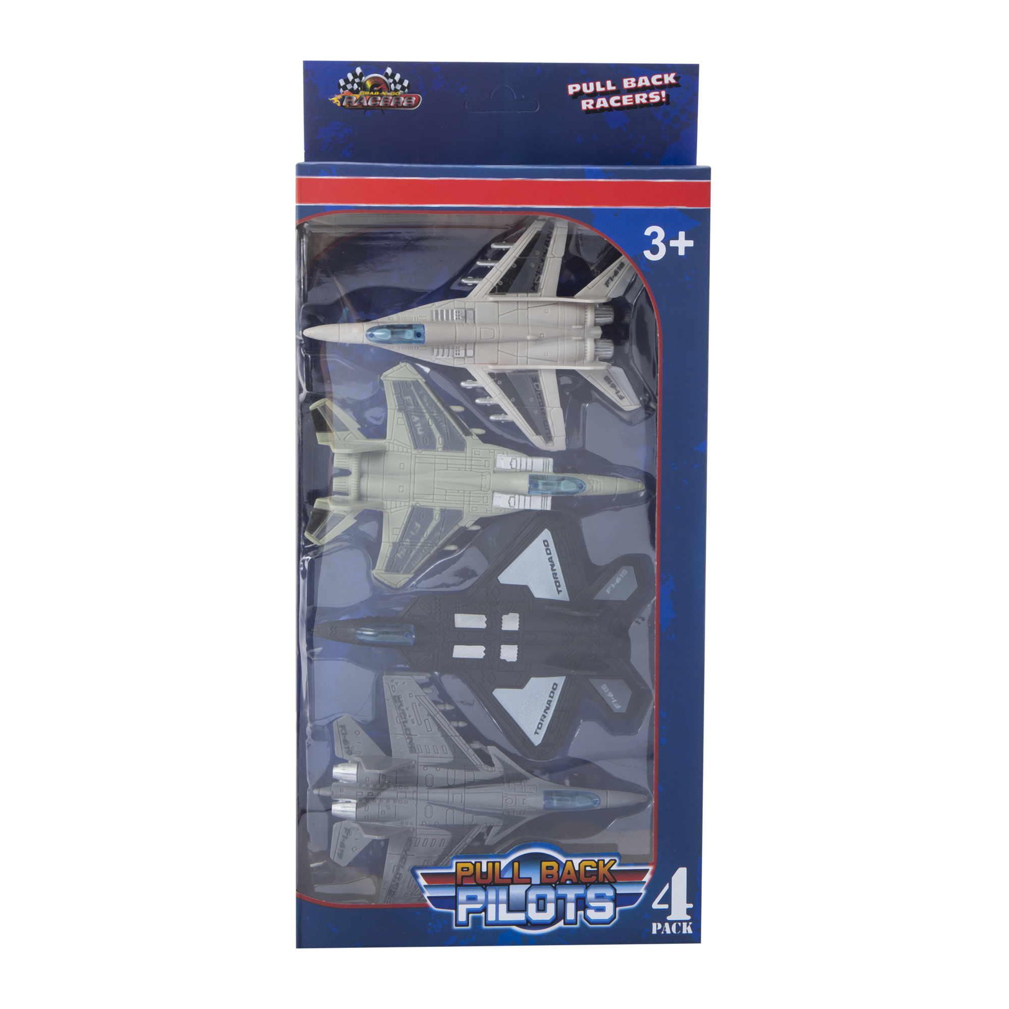 Airplane Pull-Back Racers 4-Count - Pilots