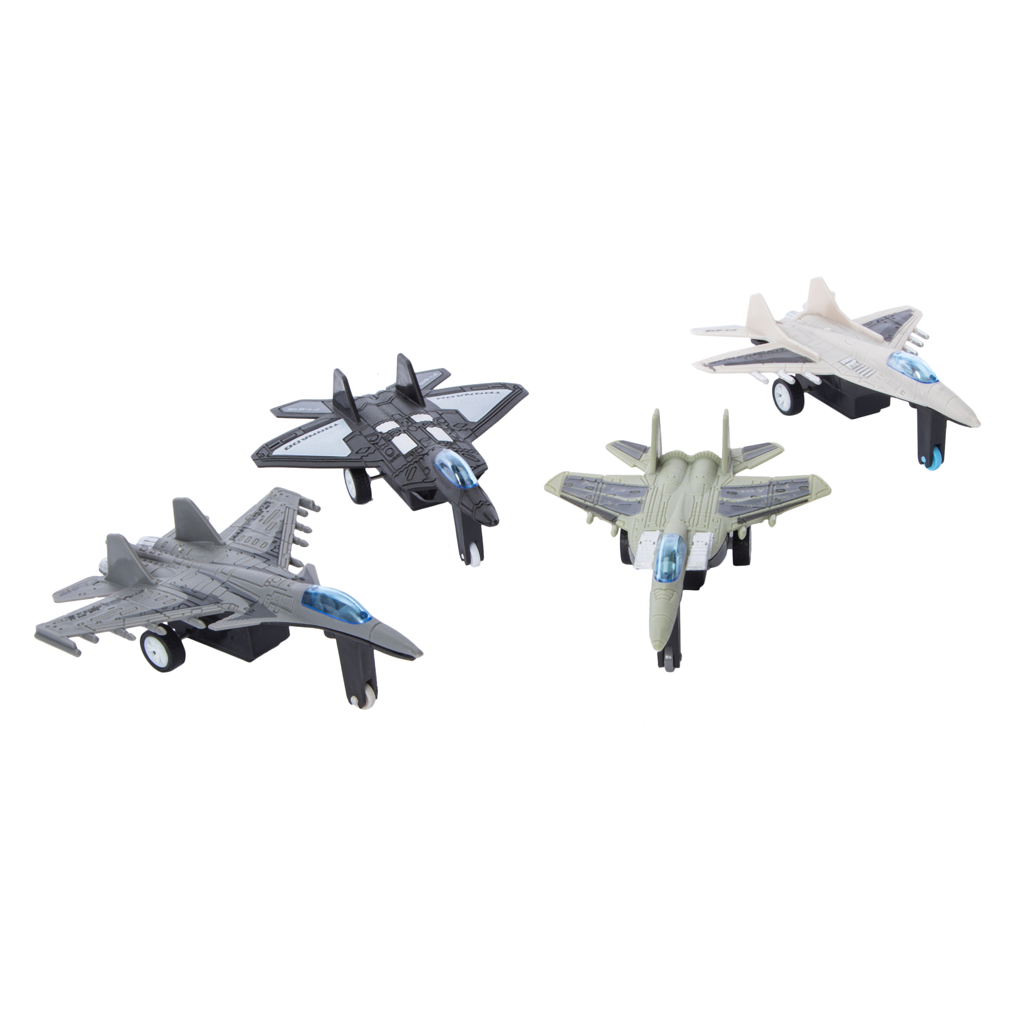 Airplane Pull-Back Racers 4-Count - Pilots