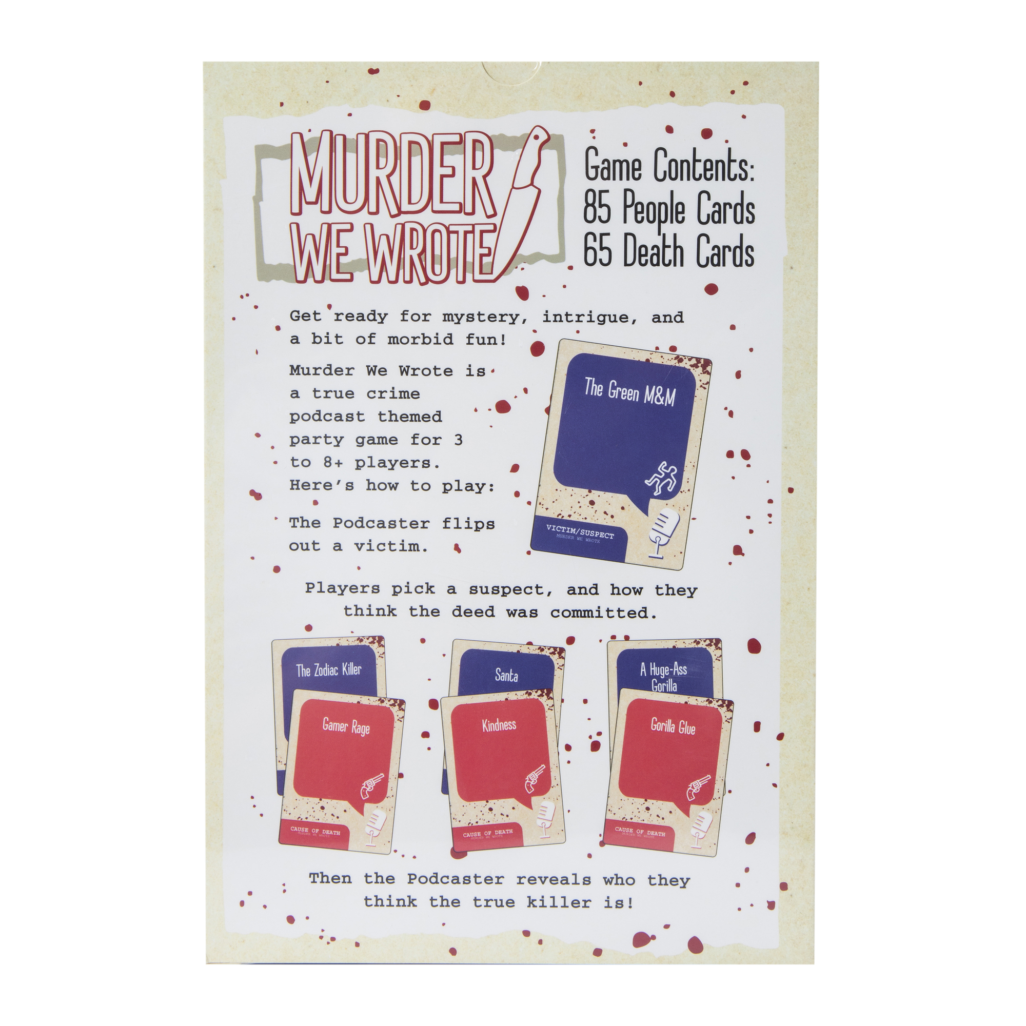 Murder We Wrote: A True Crime Podcast Party Game