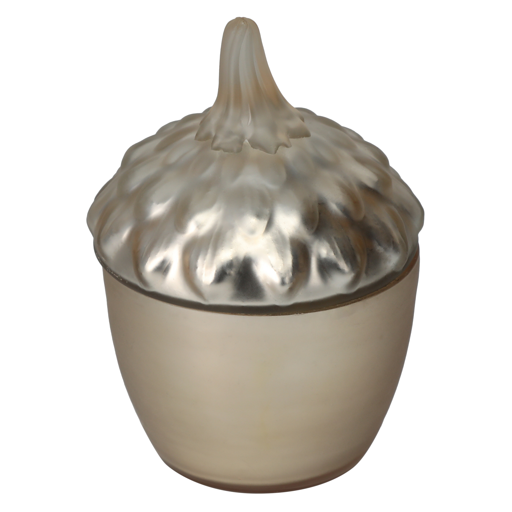Glass Acorn Candle 4.5in