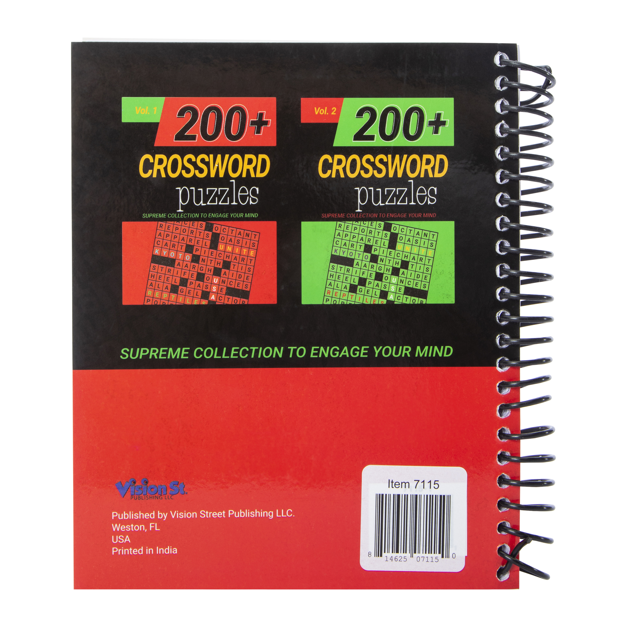 Crossword Puzzle Book With Over 200 Puzzles