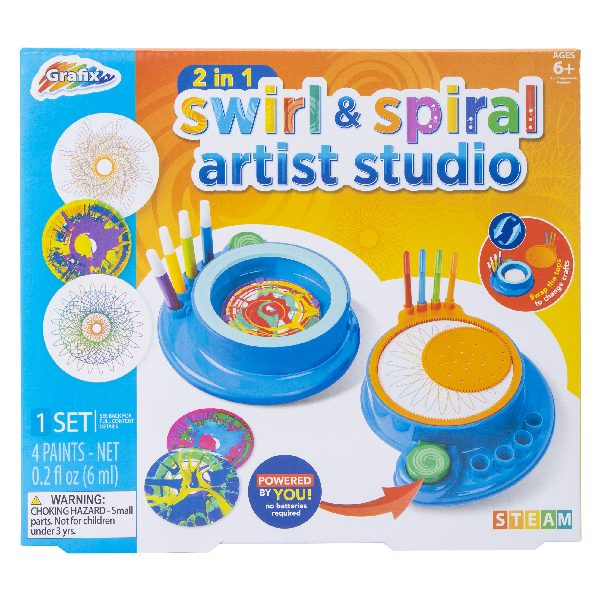 2-In-1 Swirl & Spiral Paint Set