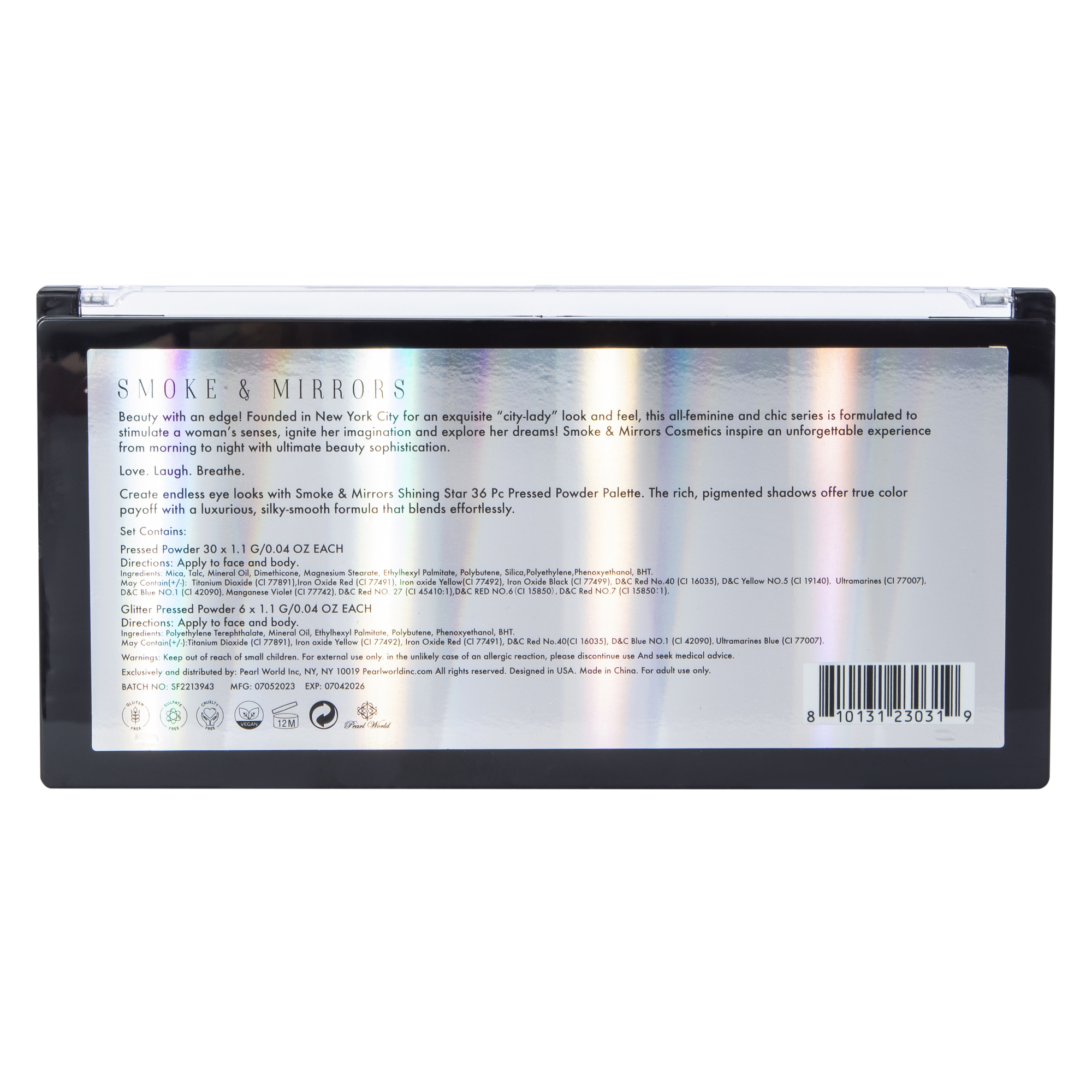 Smoke & Mirrors Shining Star Pressed Powder Palette 36-Piece