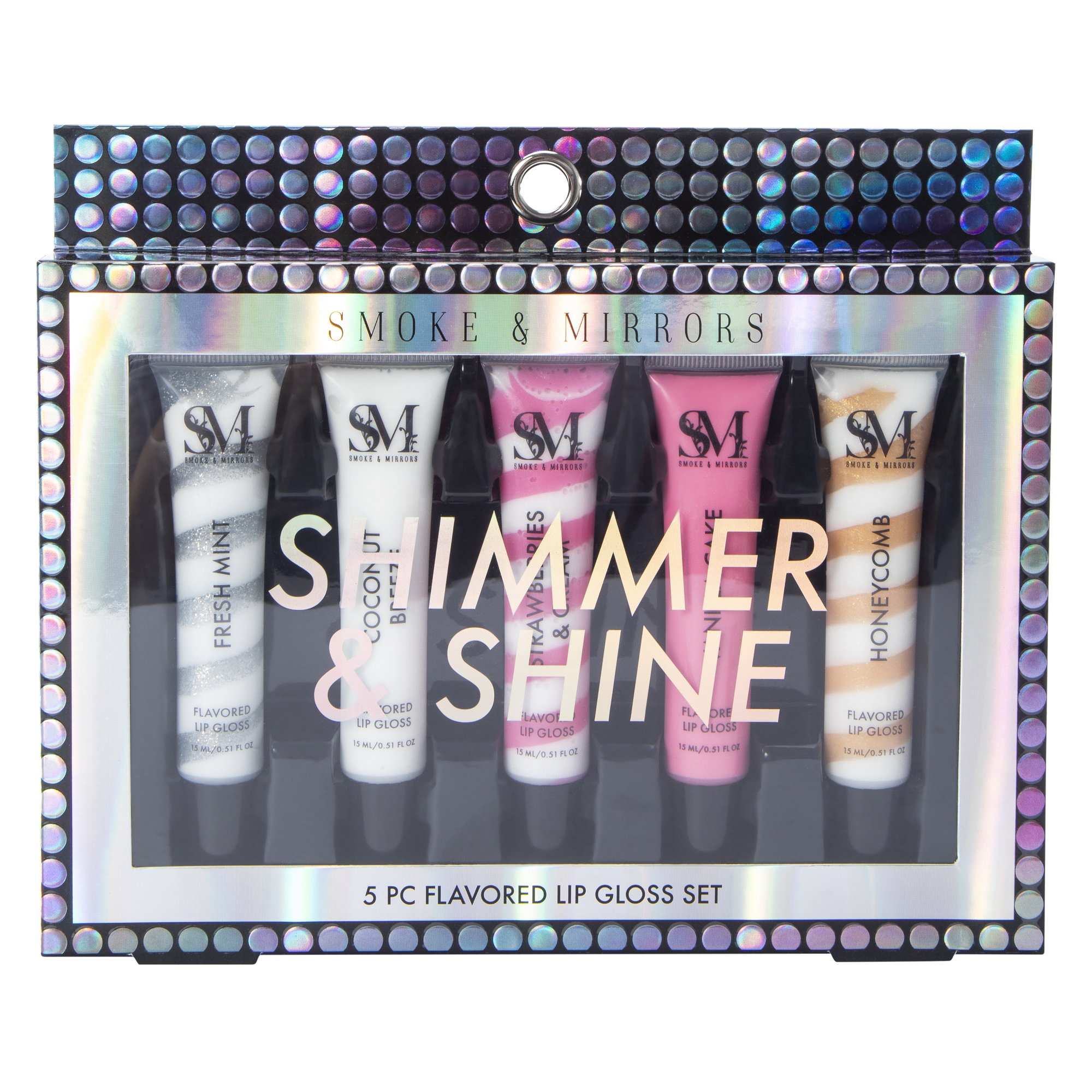 Smoke & Mirrors Shimmer & Shine Flavored Lip Gloss Set 5-Count