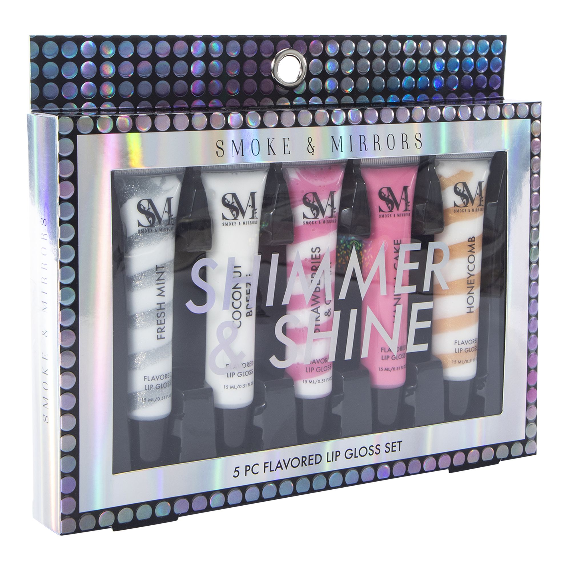 Smoke & Mirrors Shimmer & Shine Flavored Lip Gloss Set 5-Count
