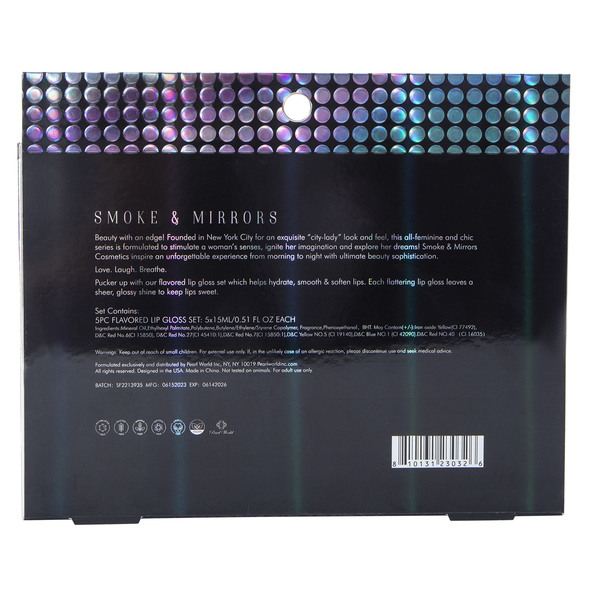 Smoke & Mirrors Shimmer & Shine Flavored Lip Gloss Set 5-Count
