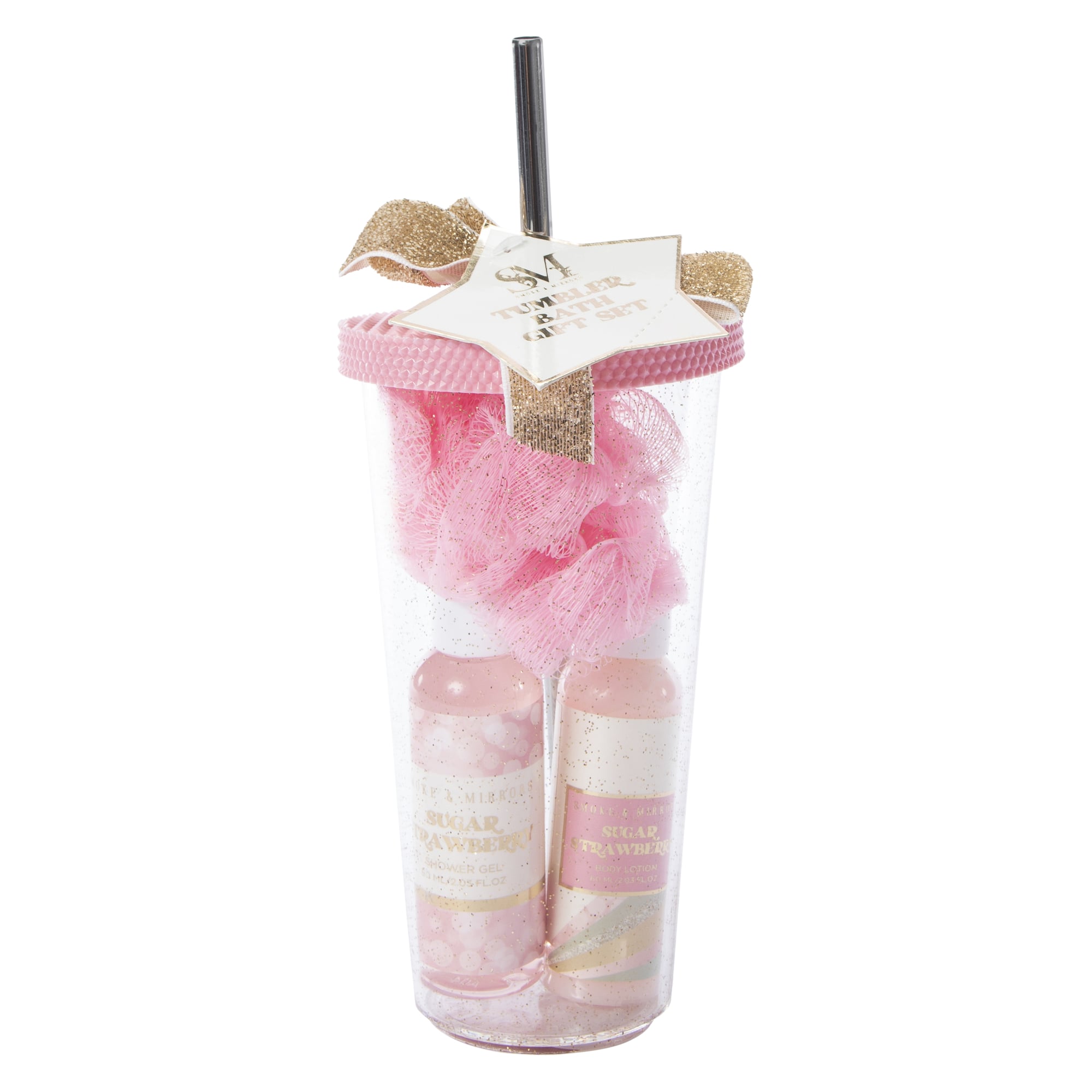 Bath Treats Tumbler Gift Set - Pink