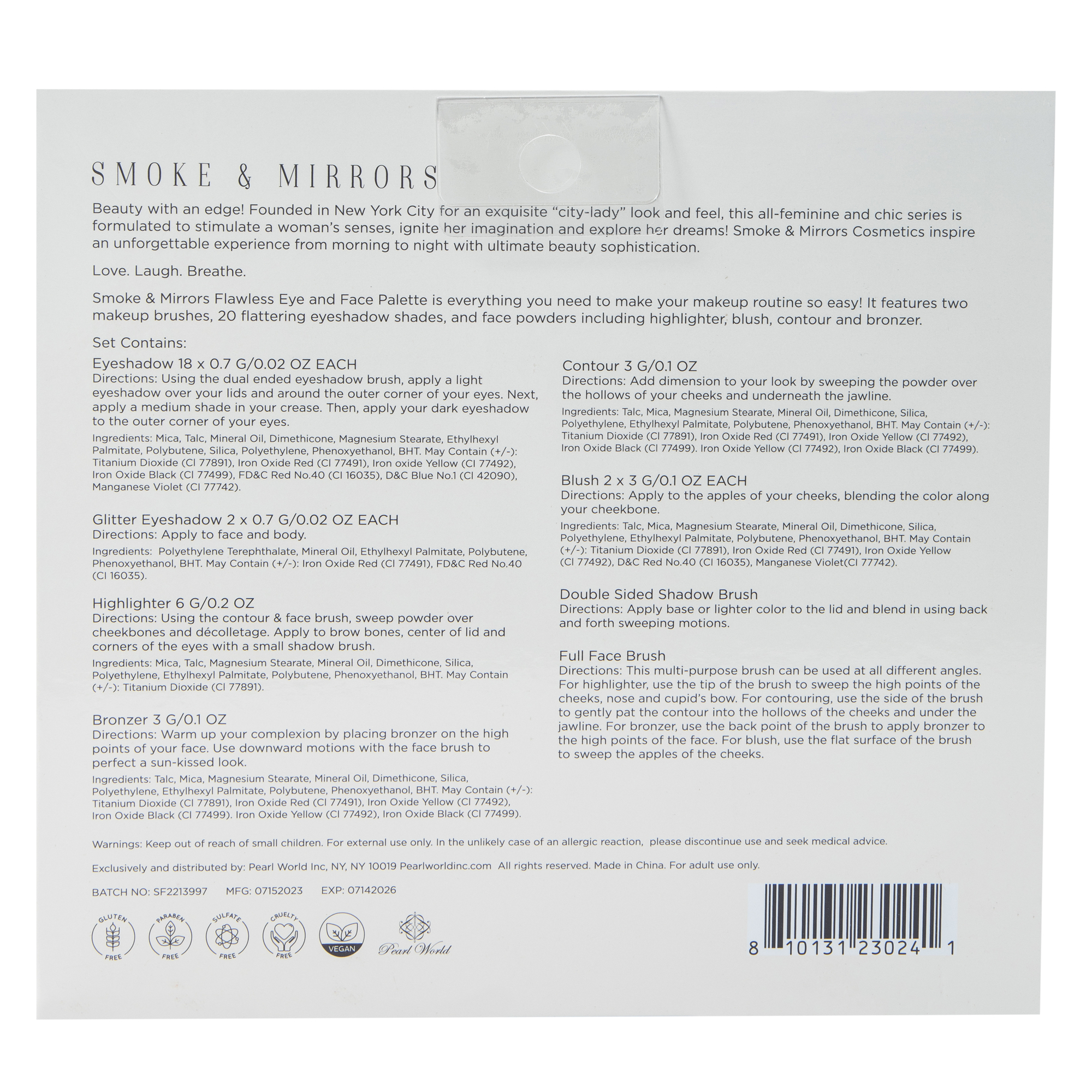 Smoke & Mirrors Eye & Face Palette 27-Piece