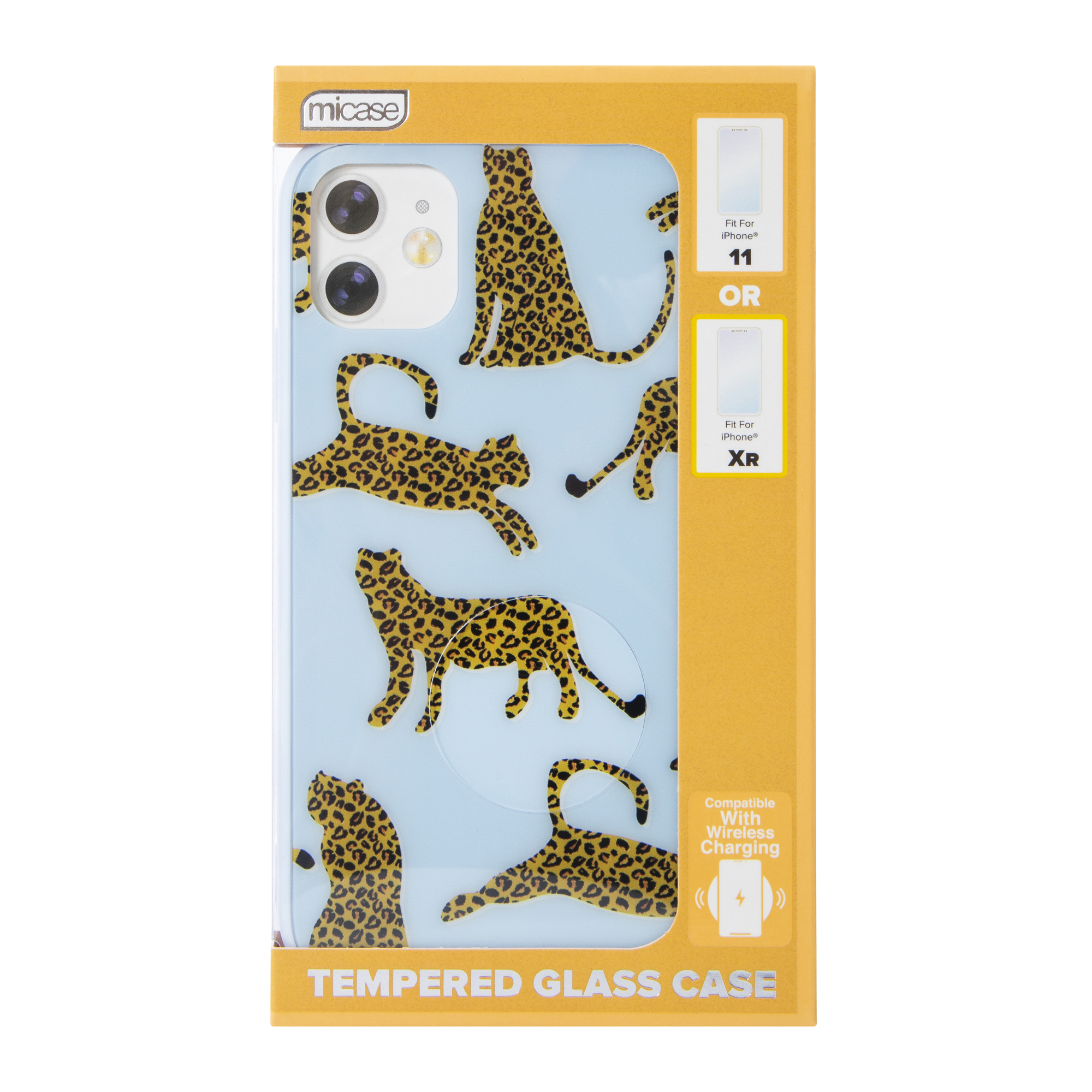 iPhone 11®/Xr® Pattern Tempered Glass Phone Case