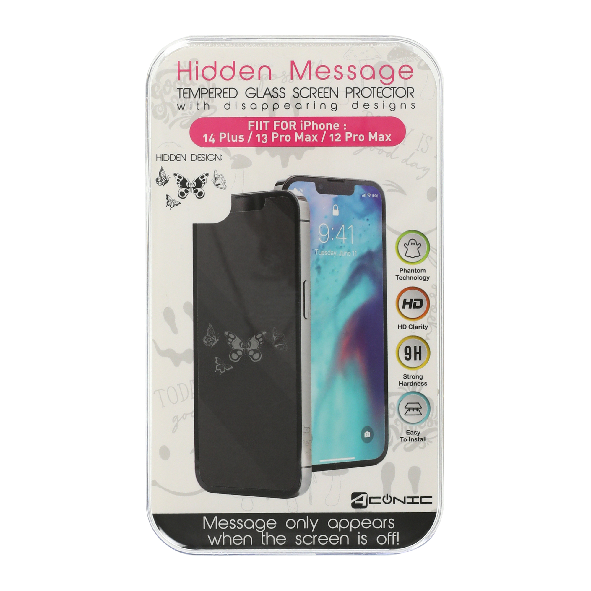 iPhone 14 Pro Max®/14 Plus® Hidden Message Screen Protector