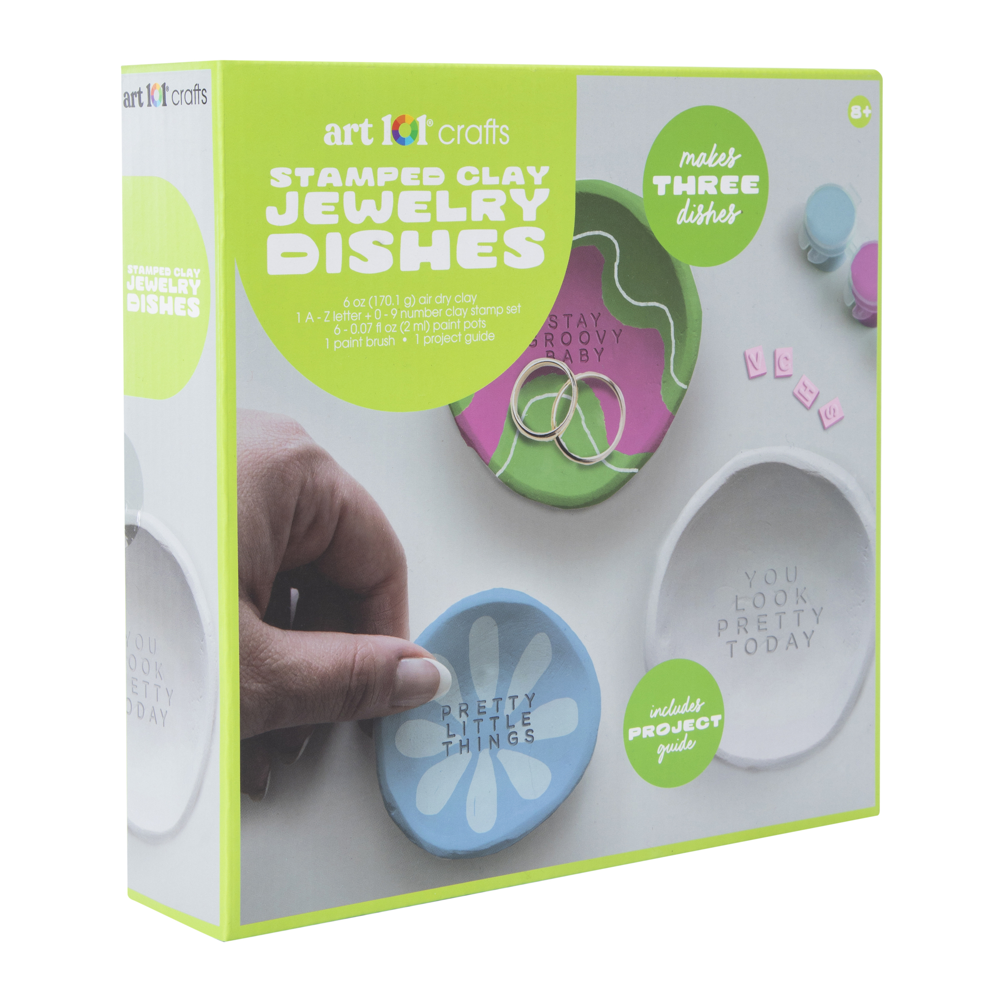 Stamped Clay Jewelry Dishes Craft Kit