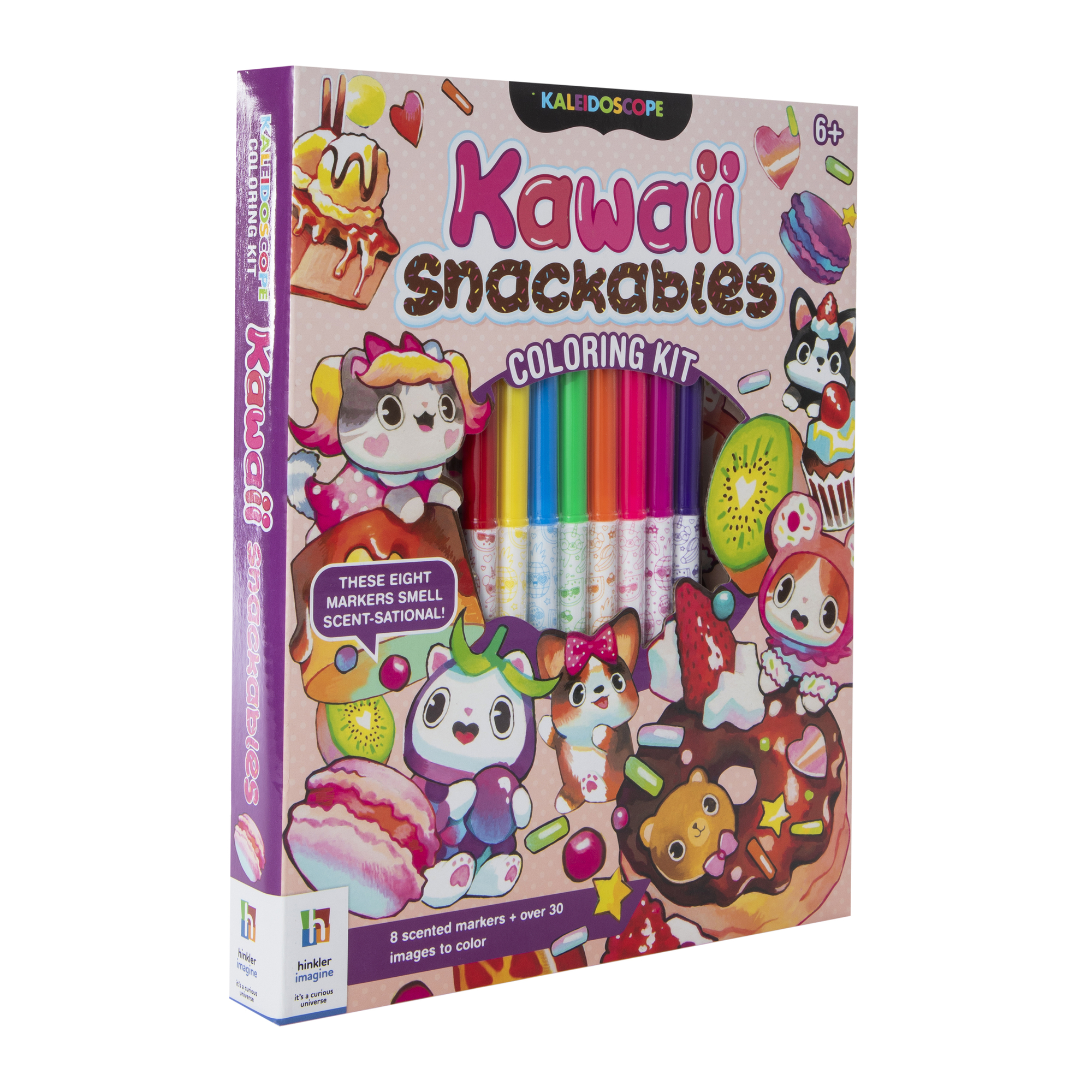 Kaleidoscope Kawaii Snackables Coloring Book Kit