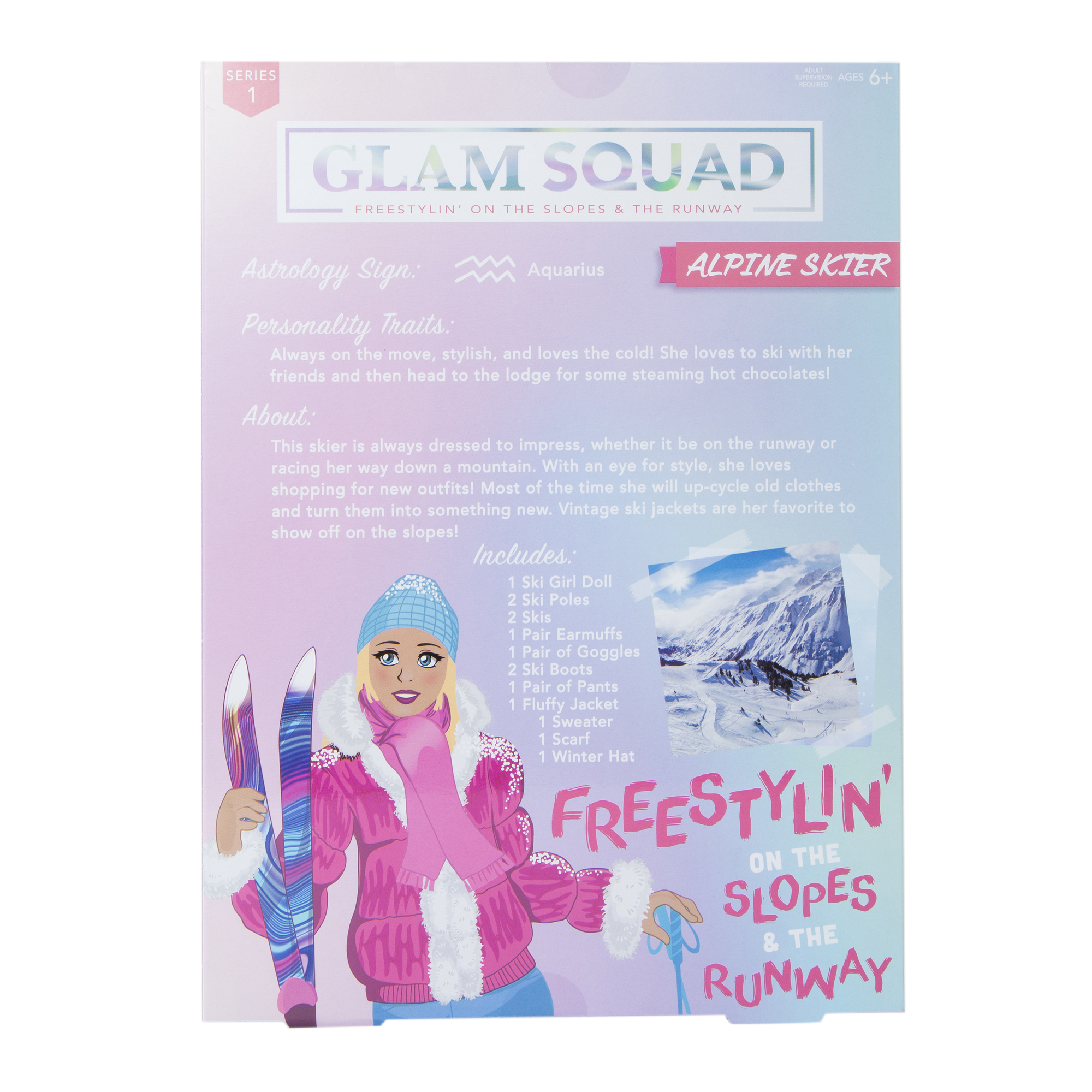 Glam Squad Alpine Skier Doll
