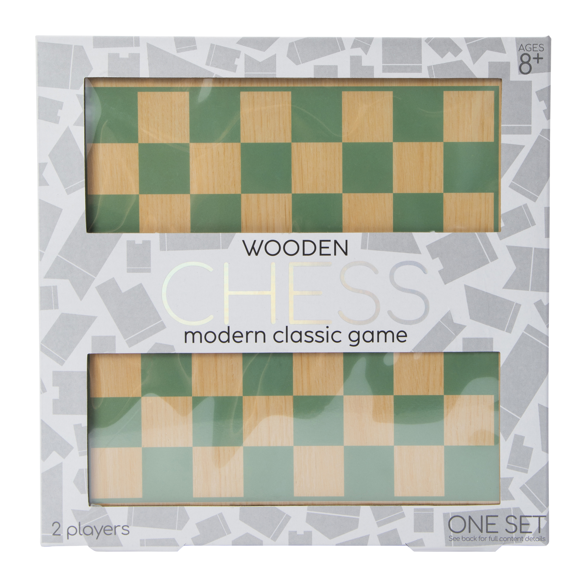 Wooden Chess Modern Classic Game Set