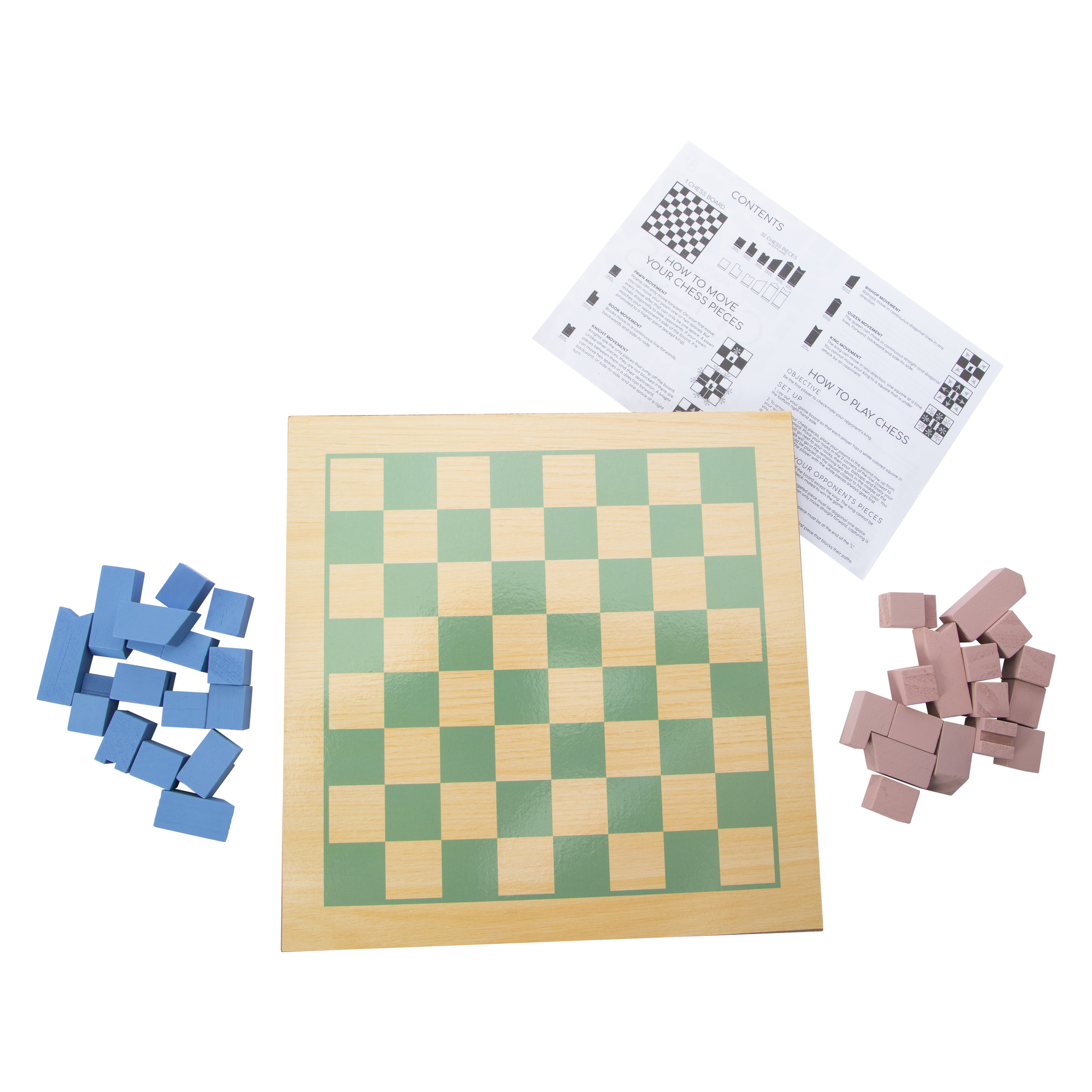 Wooden Chess Modern Classic Game Set