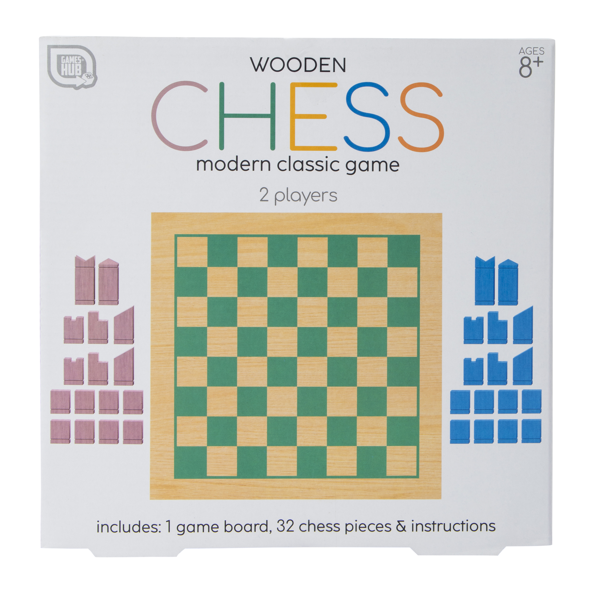 Wooden Chess Modern Classic Game Set