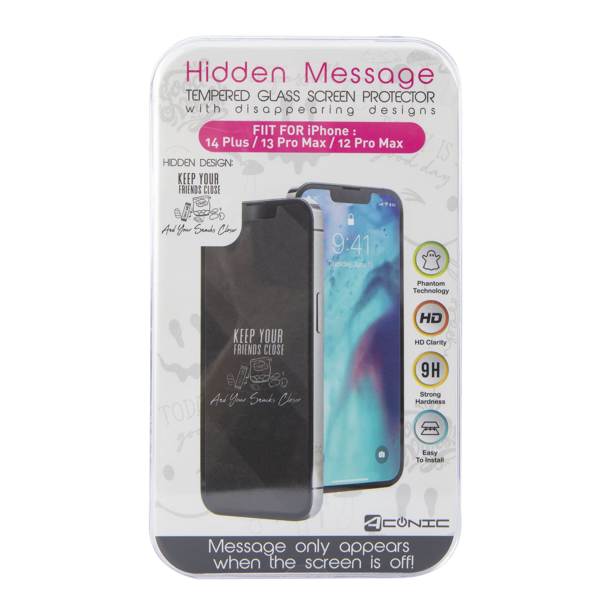 iPhone 14 Pro Max®/14 Plus® hidden message screen protector | Five