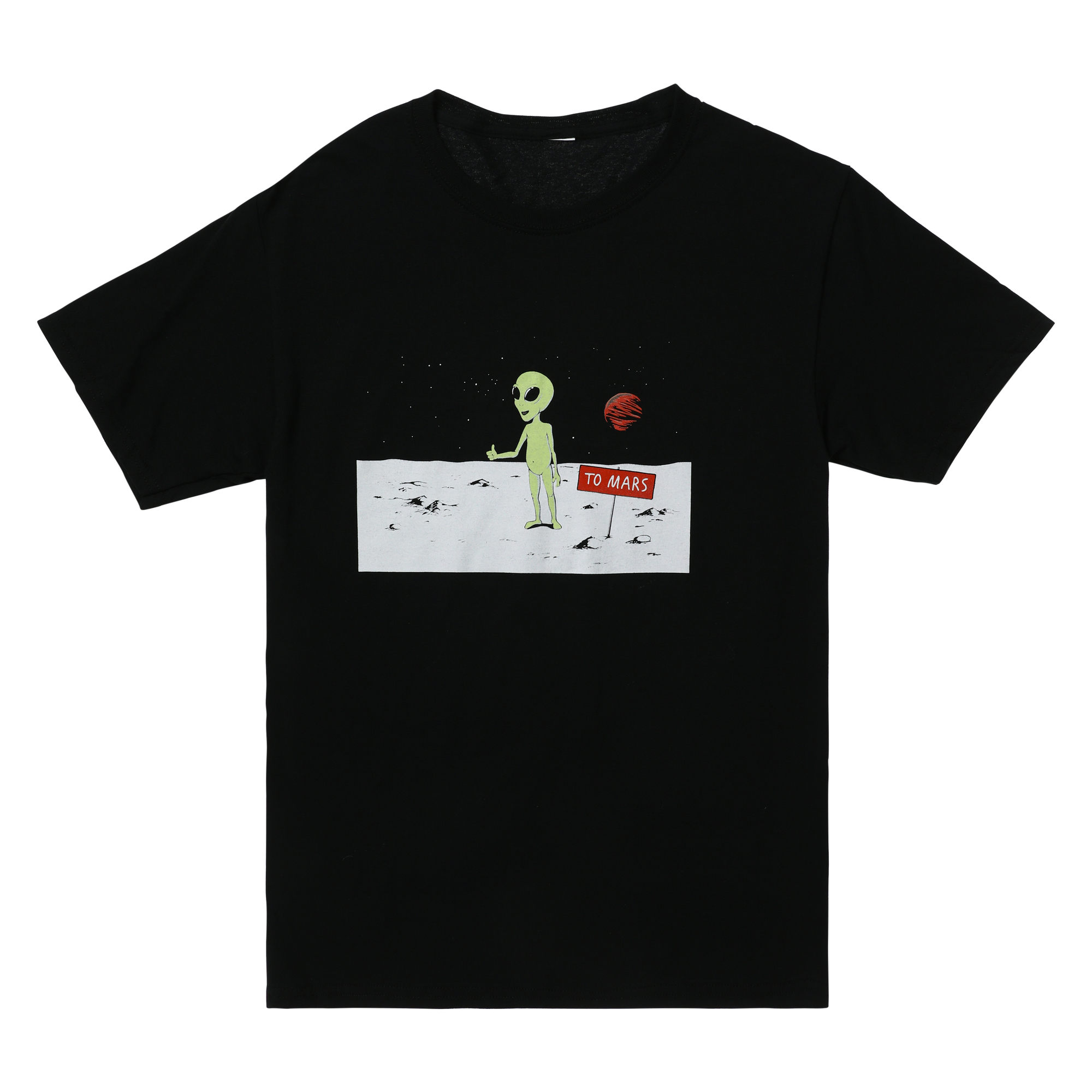 Hitchhiking Alien Graphic Tee