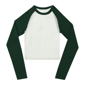 green raglan long sleeve tee | Five Below