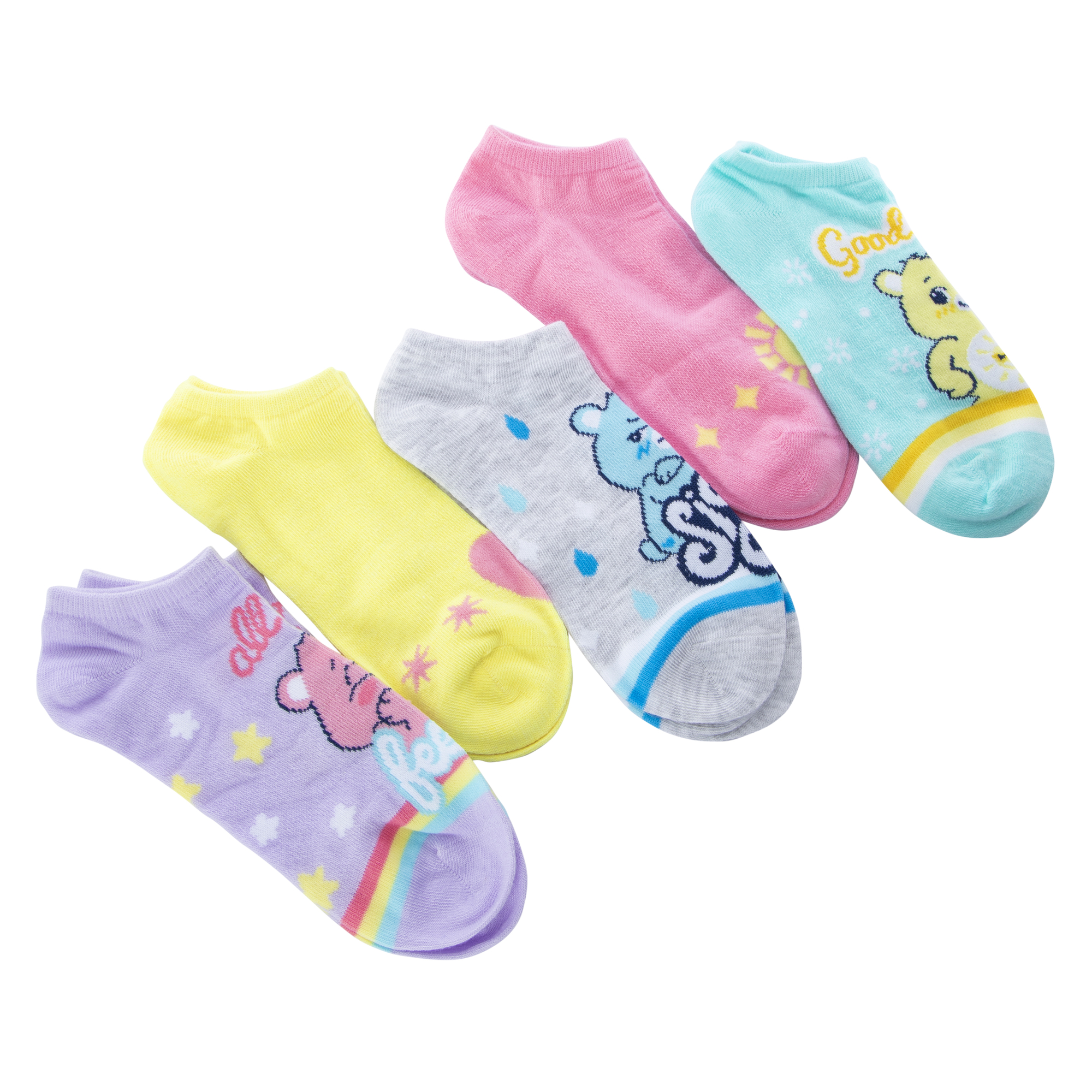 Care Bears™ Ladies No-Show Socks 5-Pack
