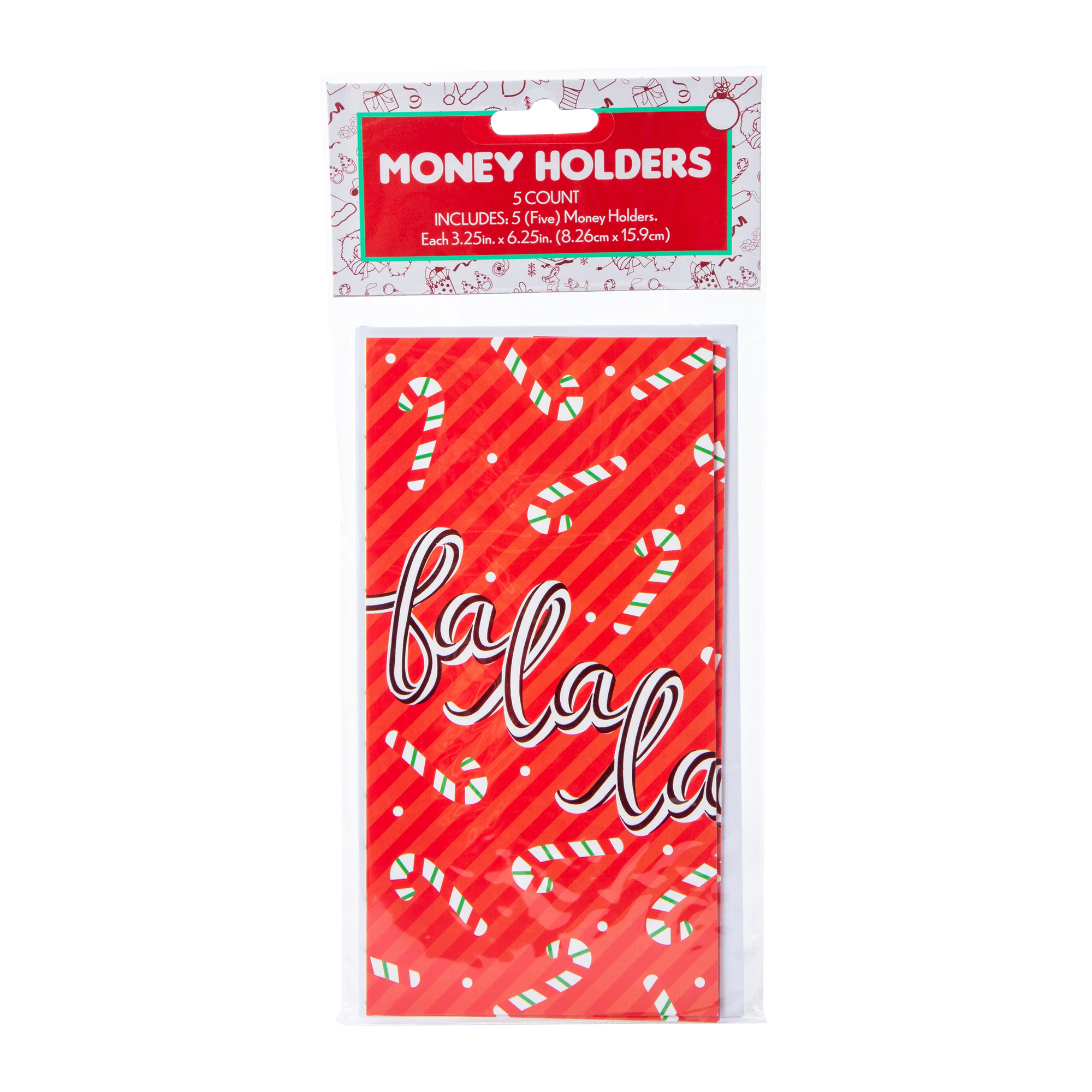 Holiday Money Holders 5-Count