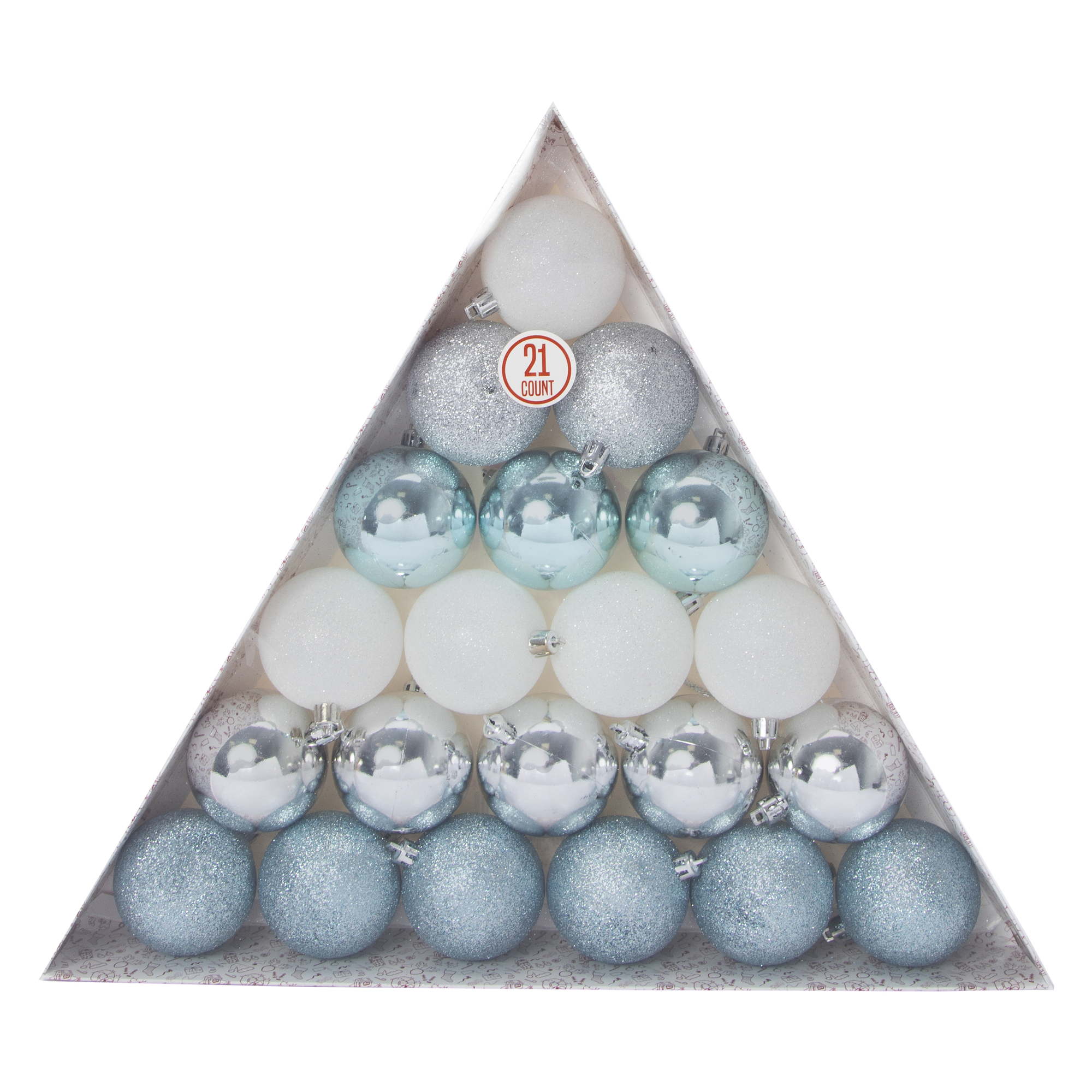 Christmas Ball Ornament Set 21-Count