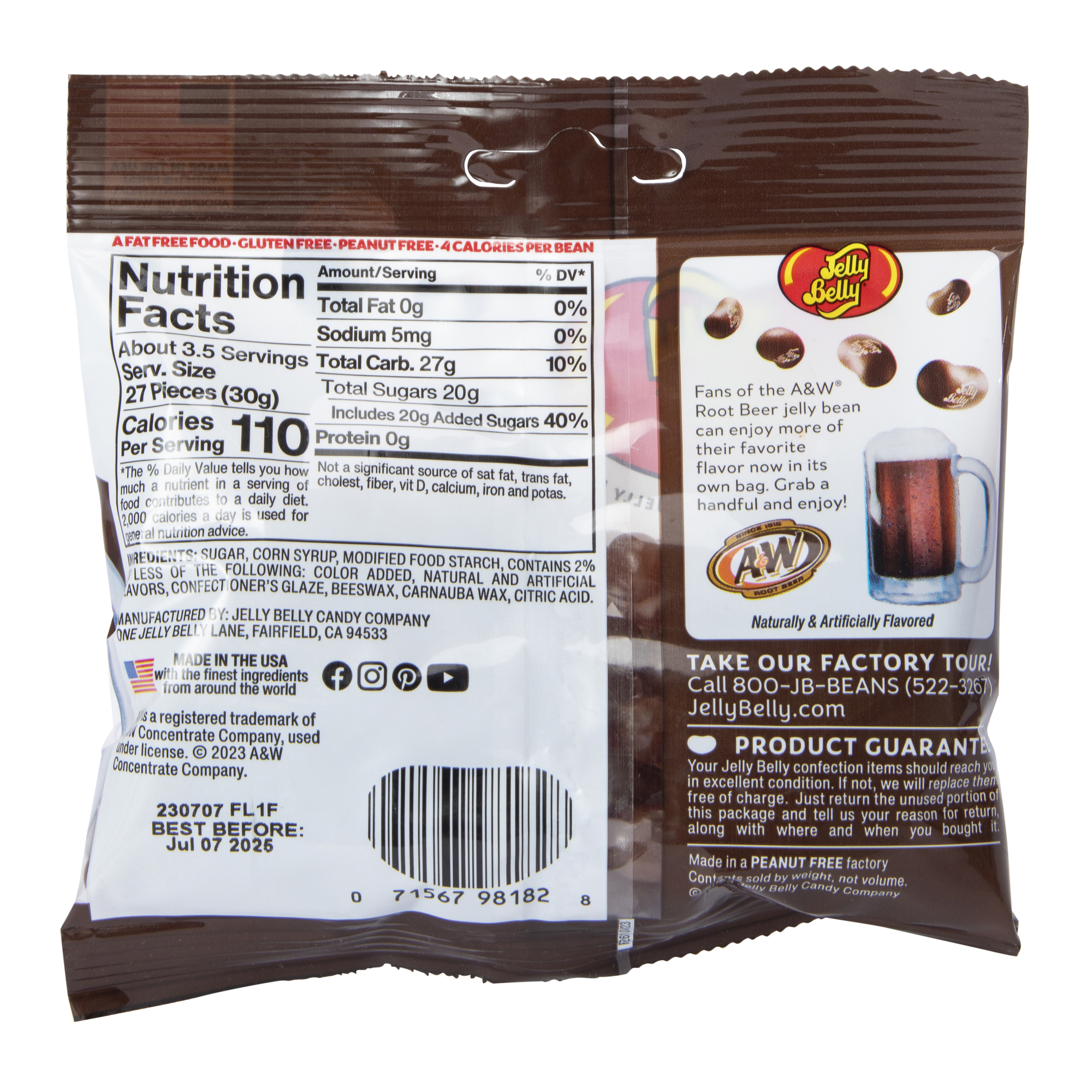 A&W® Root Beer Jelly Belly® Jelly Beans 3.5oz