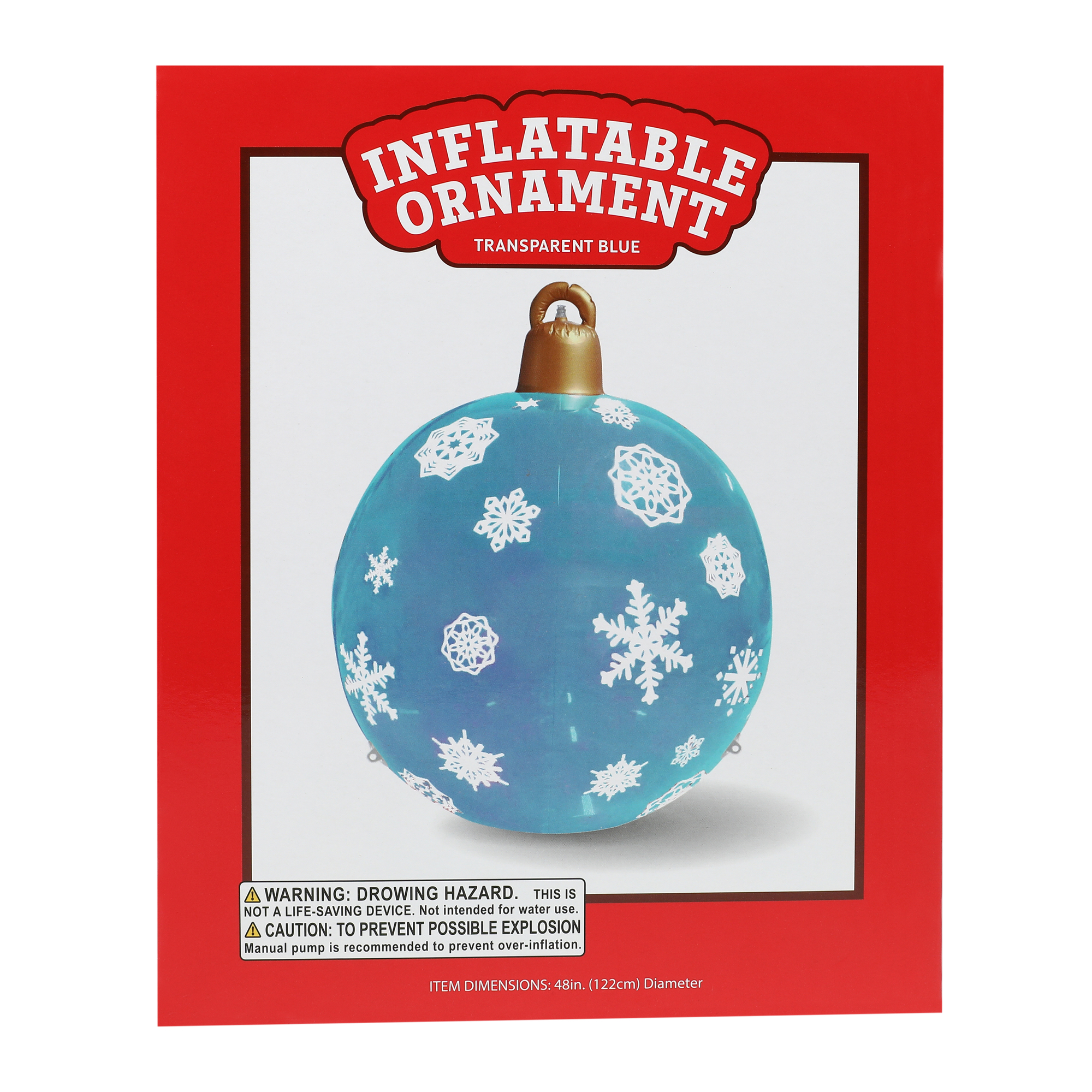 Big Inflatable Christmas Ornament 48in