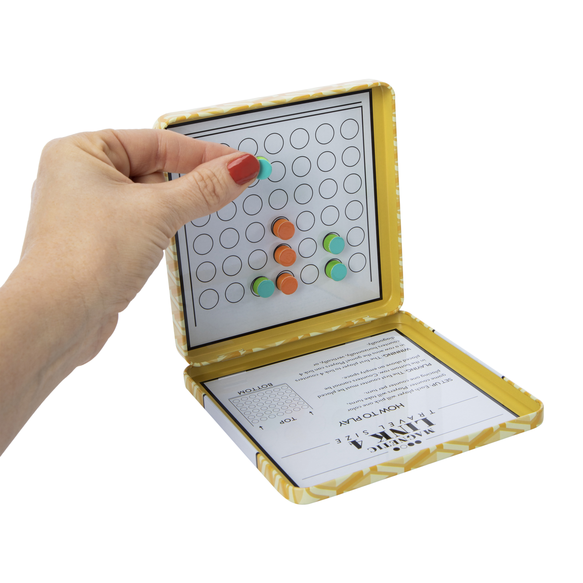 Travel Size Magnetic Link 4 Game