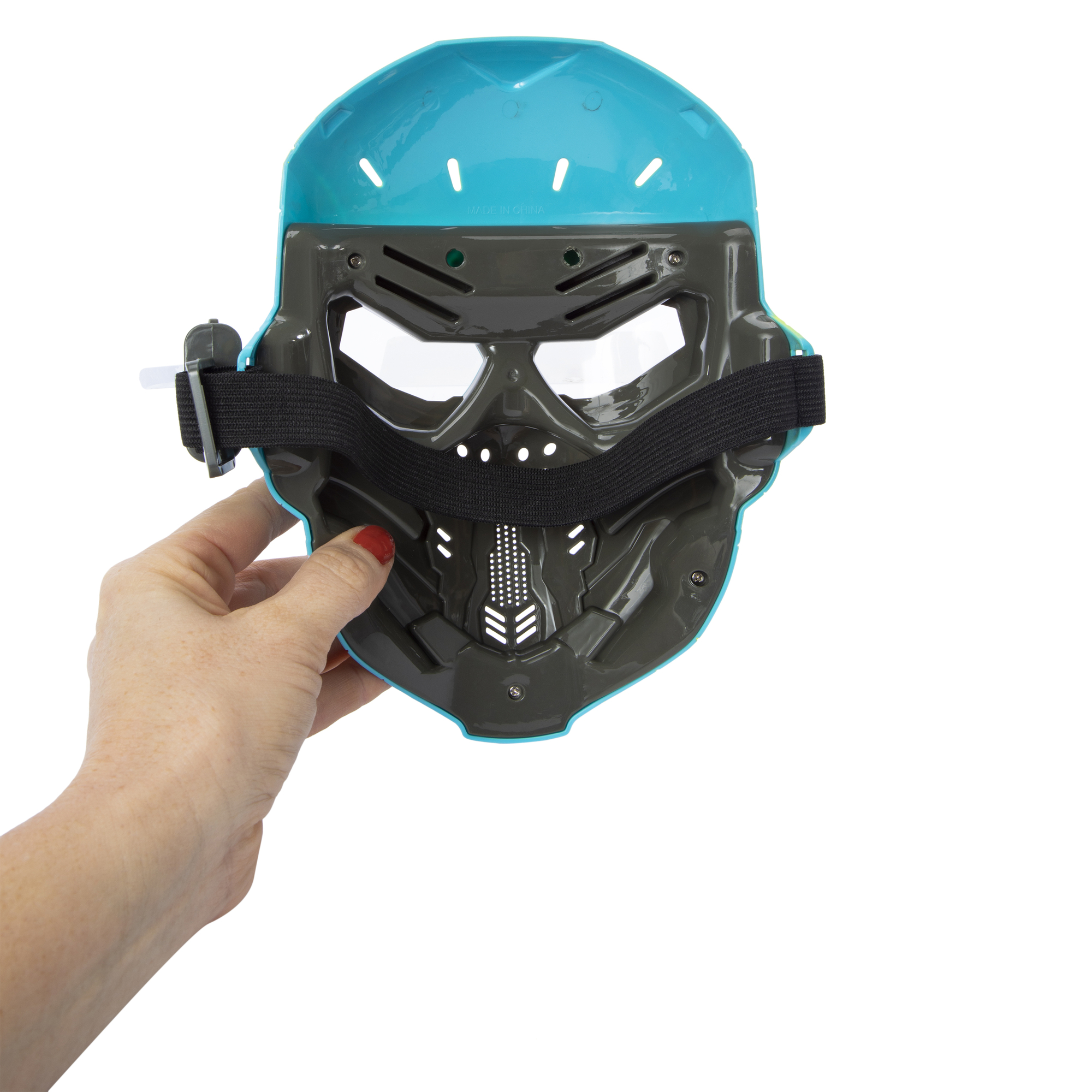 Light-Up Hero Combat Costume Mask