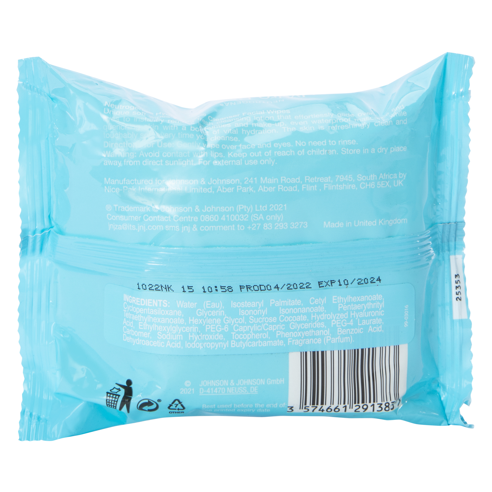 Neutrogena® Hydro Boost Cleanser Facial Wipes 25-Count