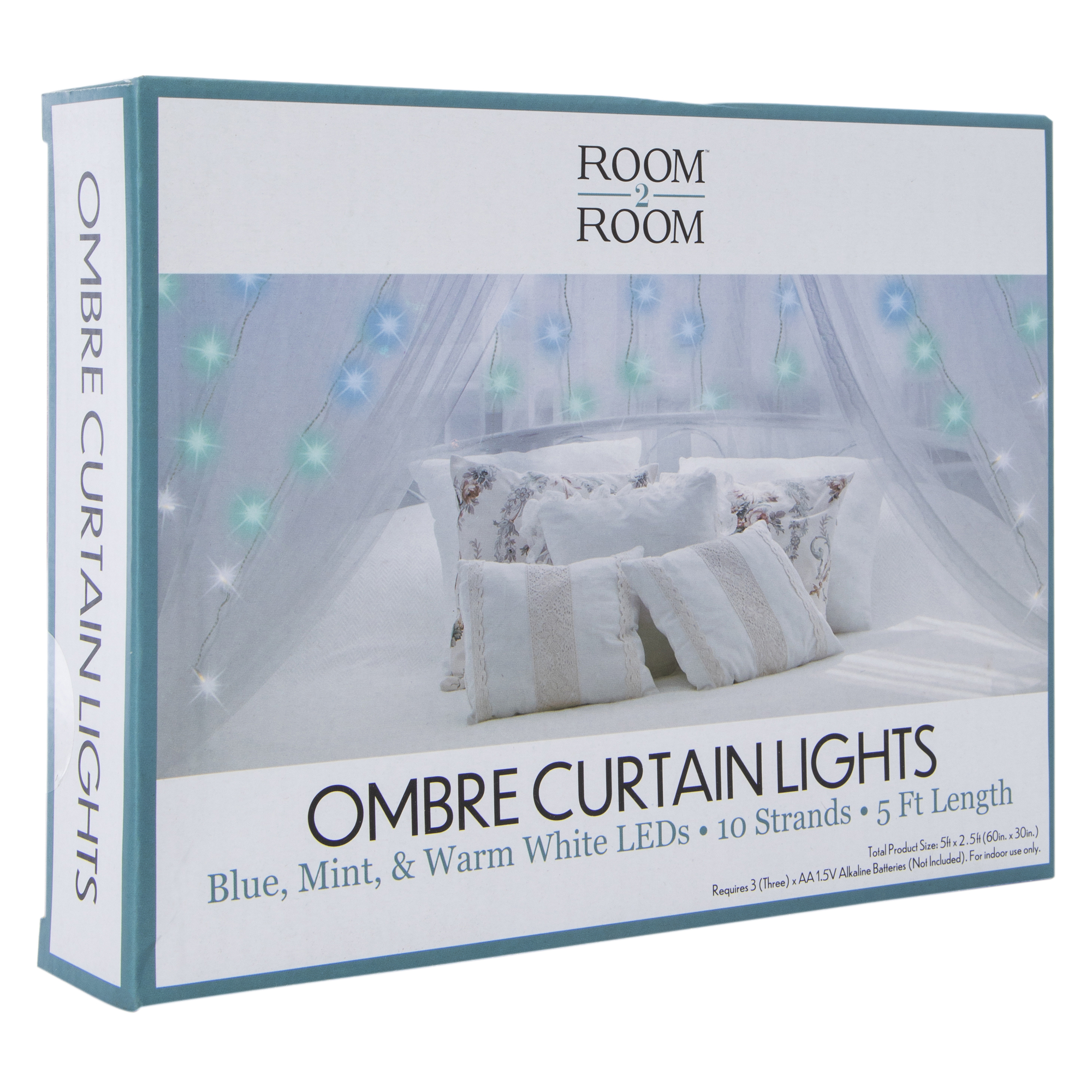 LED Curtain Lights 10 Strands, 5ft