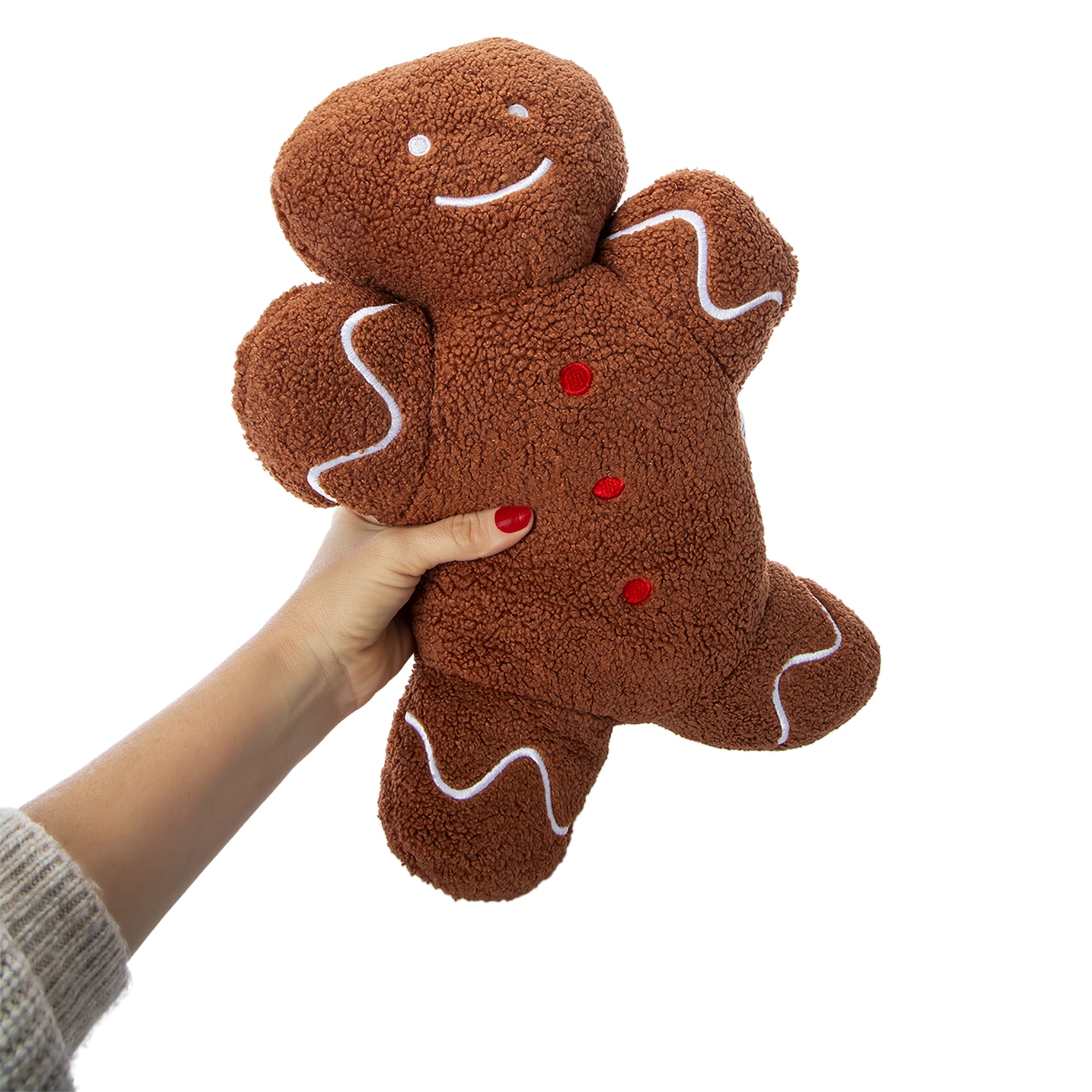 Cozy Sherpa Holiday Shaped Throw Pillow