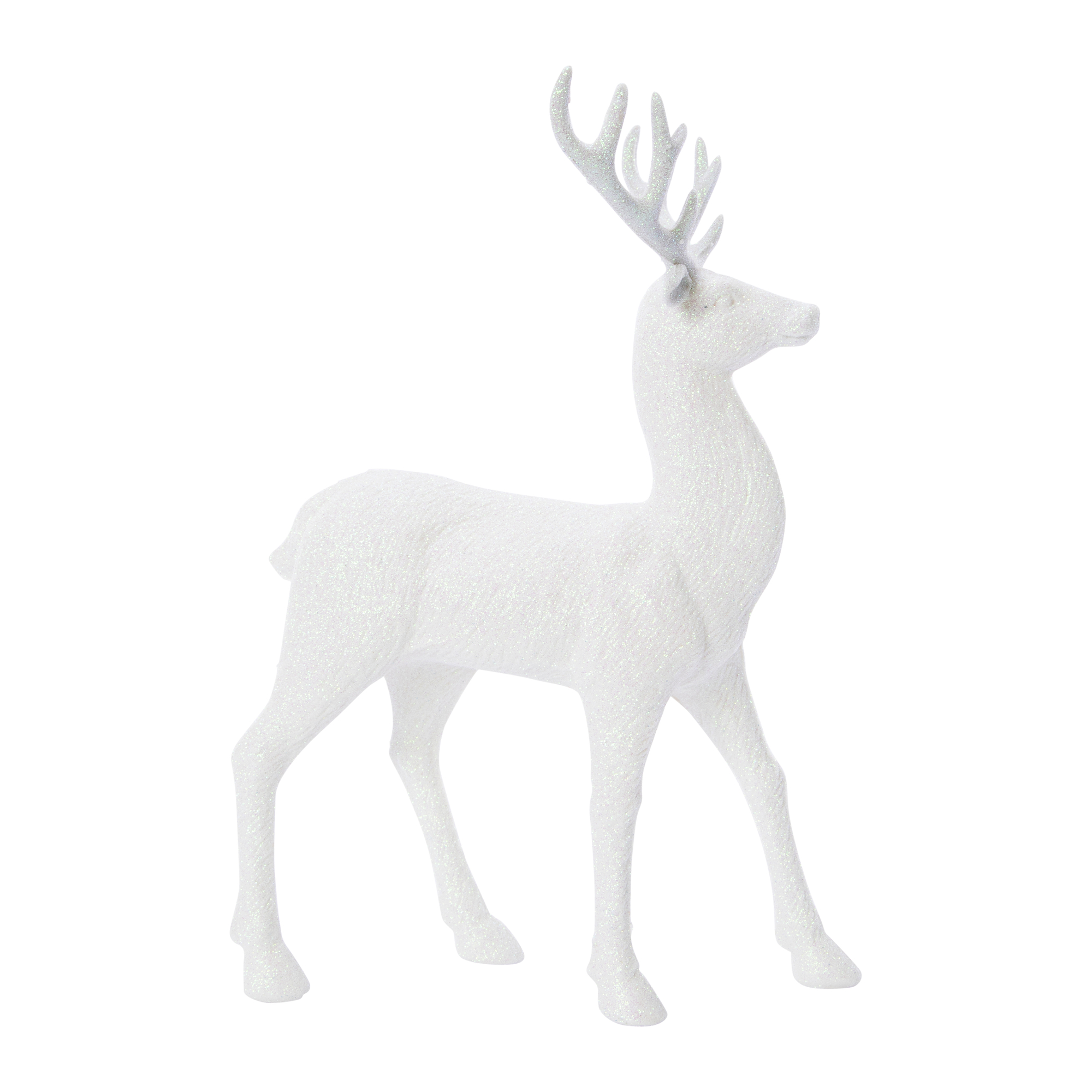 Holiday Glitter Reindeer Decor 12.8in