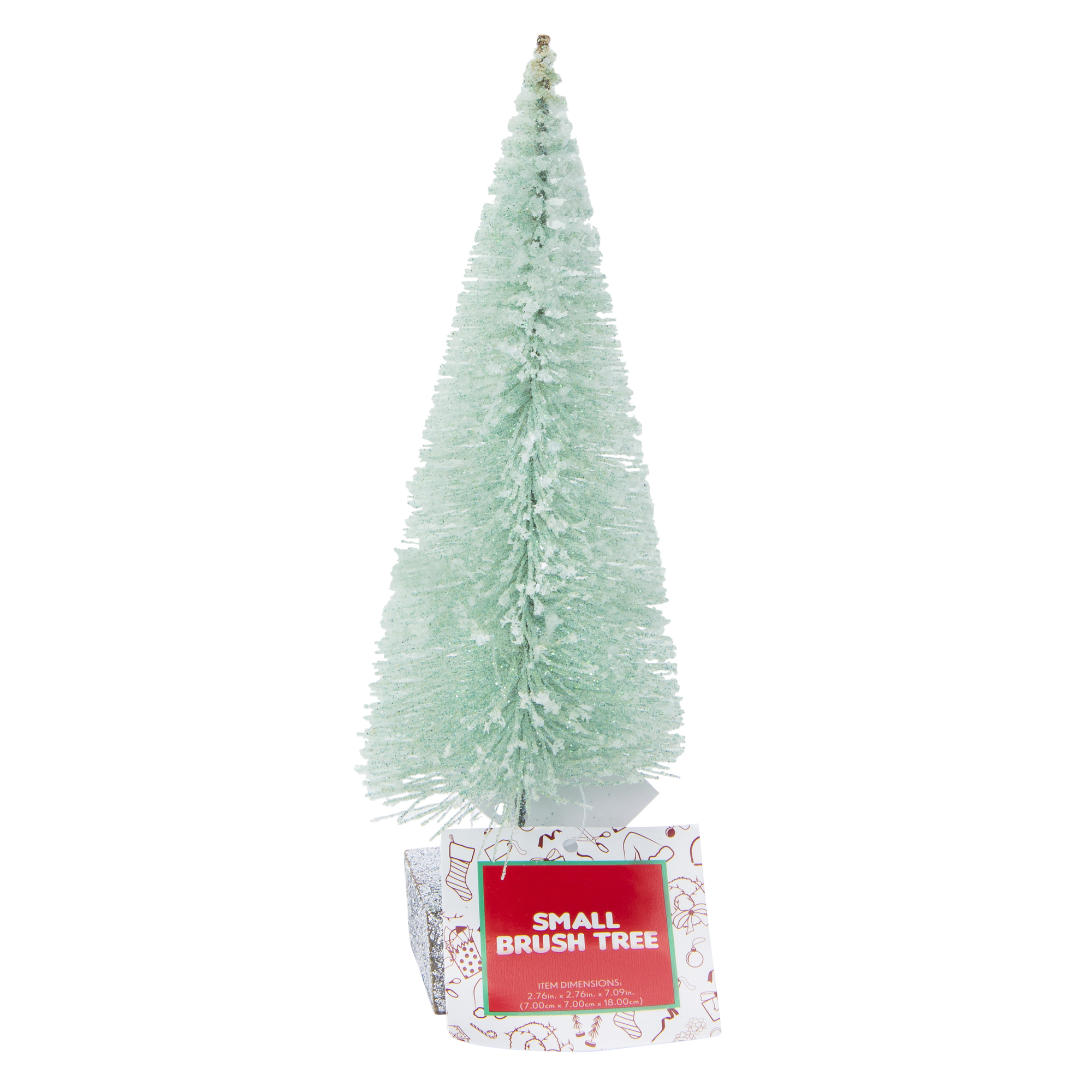 Small Bottle Brush Tree 2.76in x 7.09in