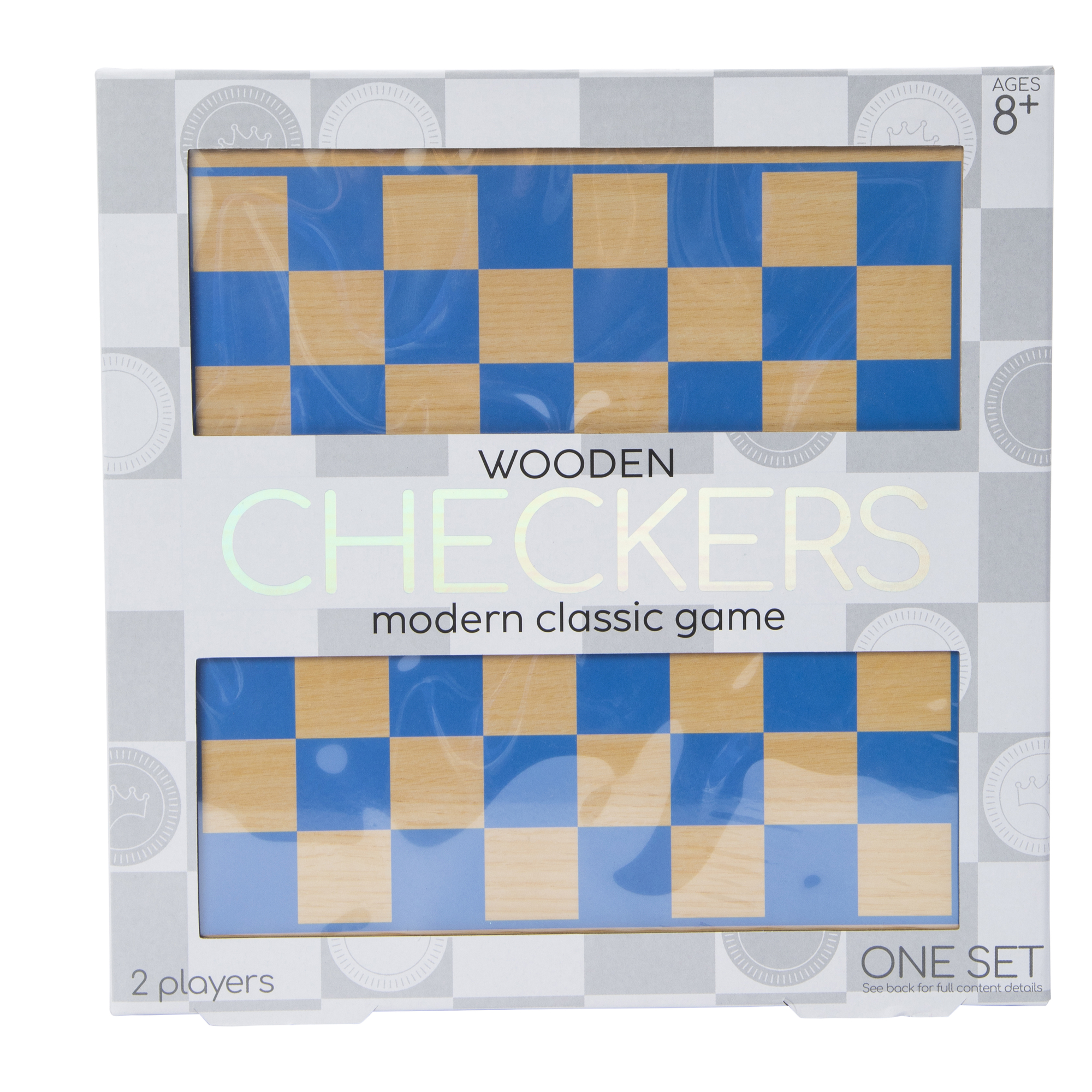 Wooden Checkers Modern Classic Game